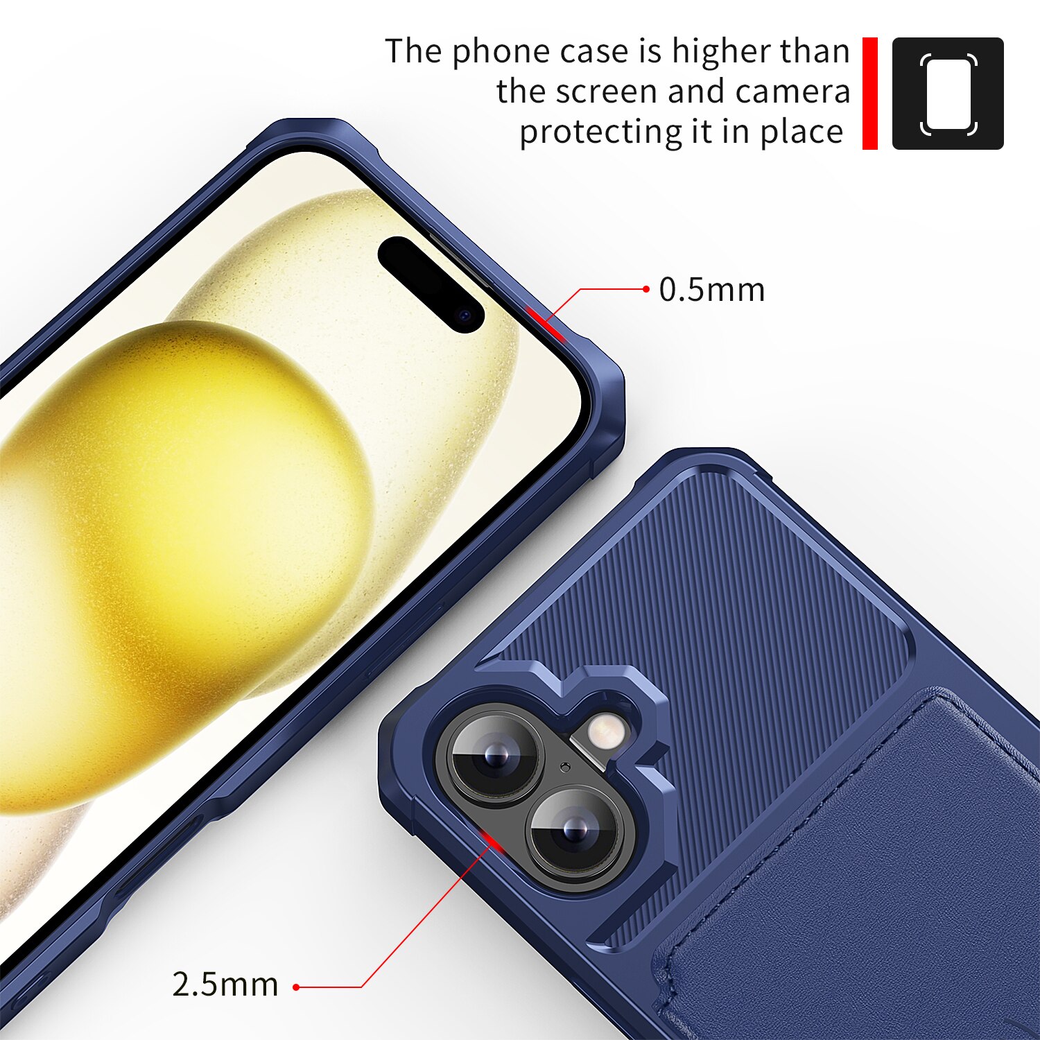 iPhone 17 Tough Multi-slot Hülle Blau
