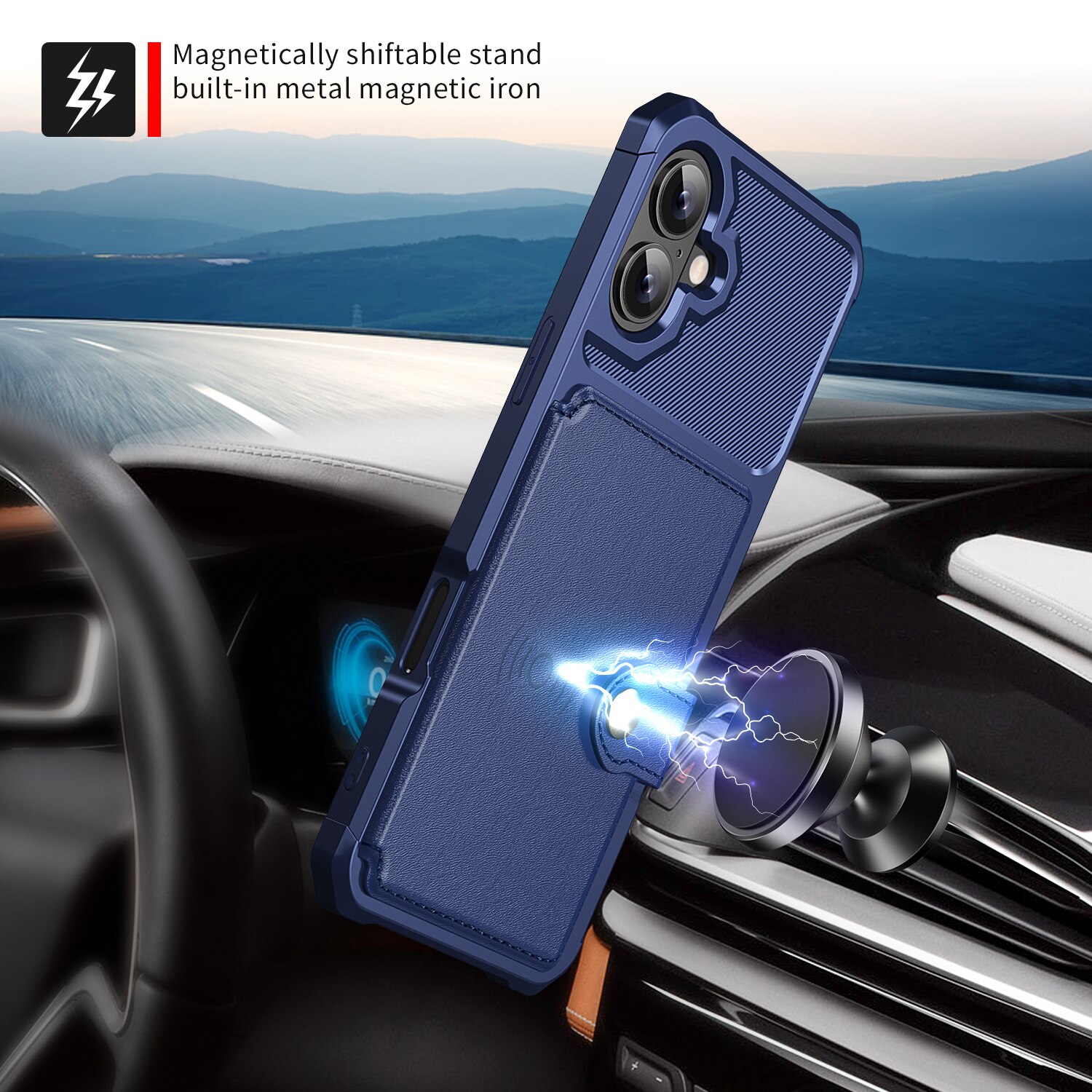 iPhone 17 Tough Multi-slot Hülle Blau