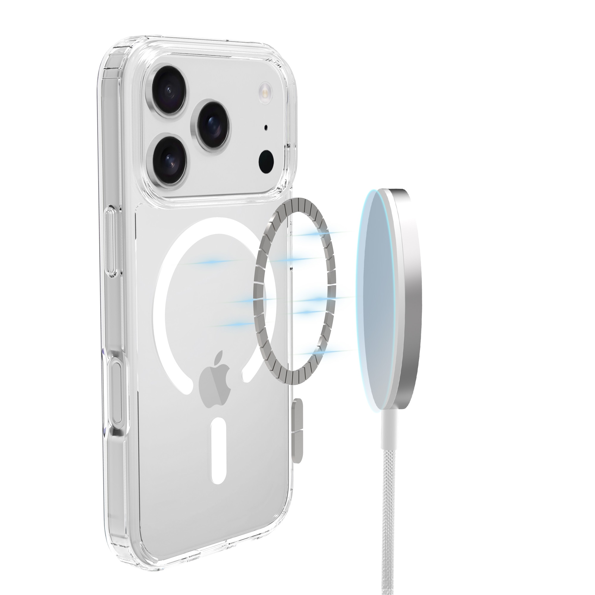 Hybrid-Hülle MagSafe iPhone 17 Pro Transparent
