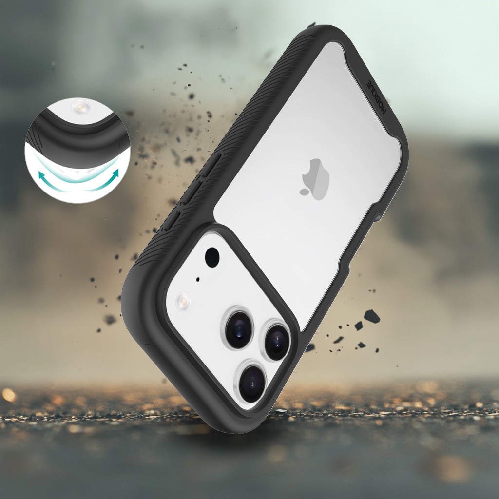 iPhone 17 Pro Max Full Protection Case Schwarz/Durchsichtig