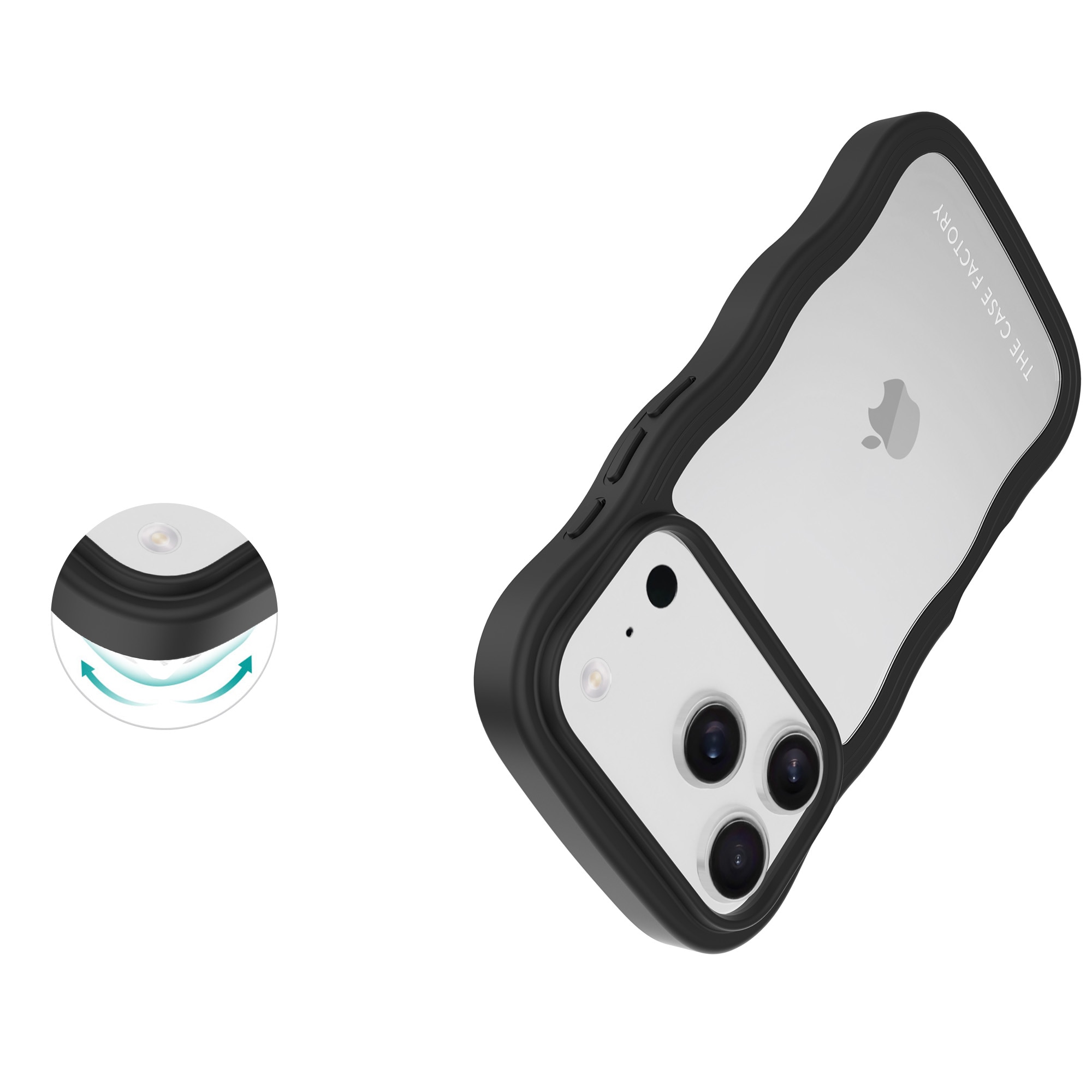 The Wave Case iPhone 17 Pro Schwarz