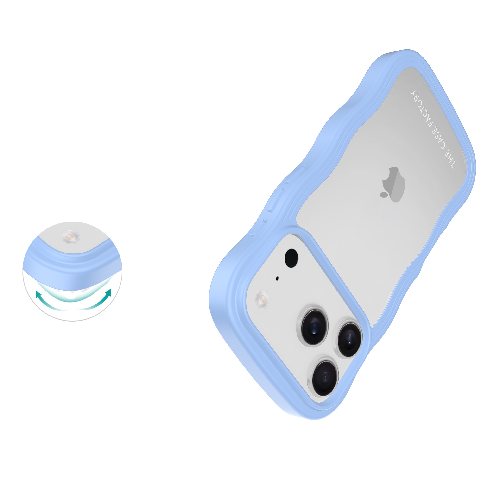 The Wave Case iPhone 17 Pro Blau