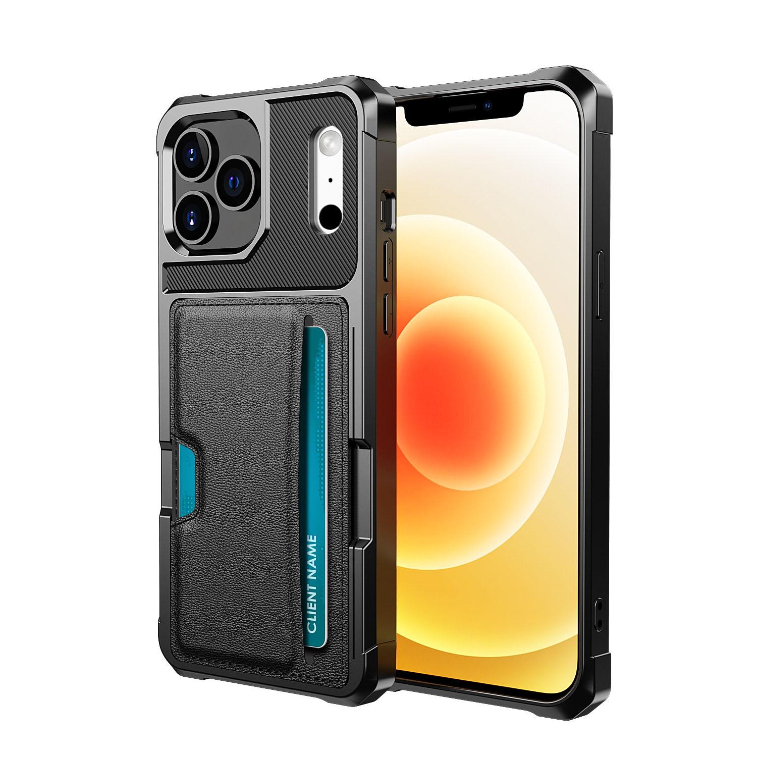 iPhone 17 Pro Max Tough Card Case schwarz