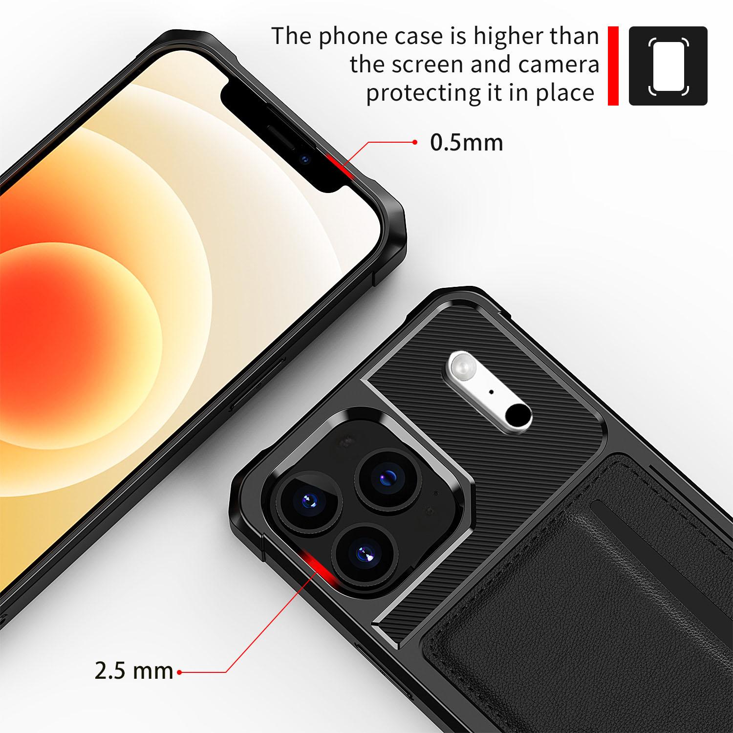iPhone 17 Pro Max Tough Card Case schwarz