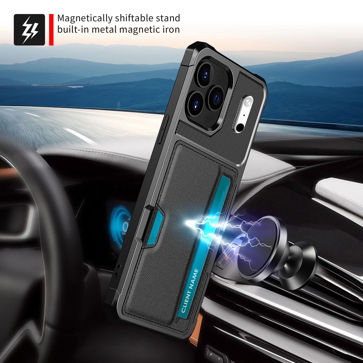 iPhone 17 Pro Max Tough Card Case schwarz
