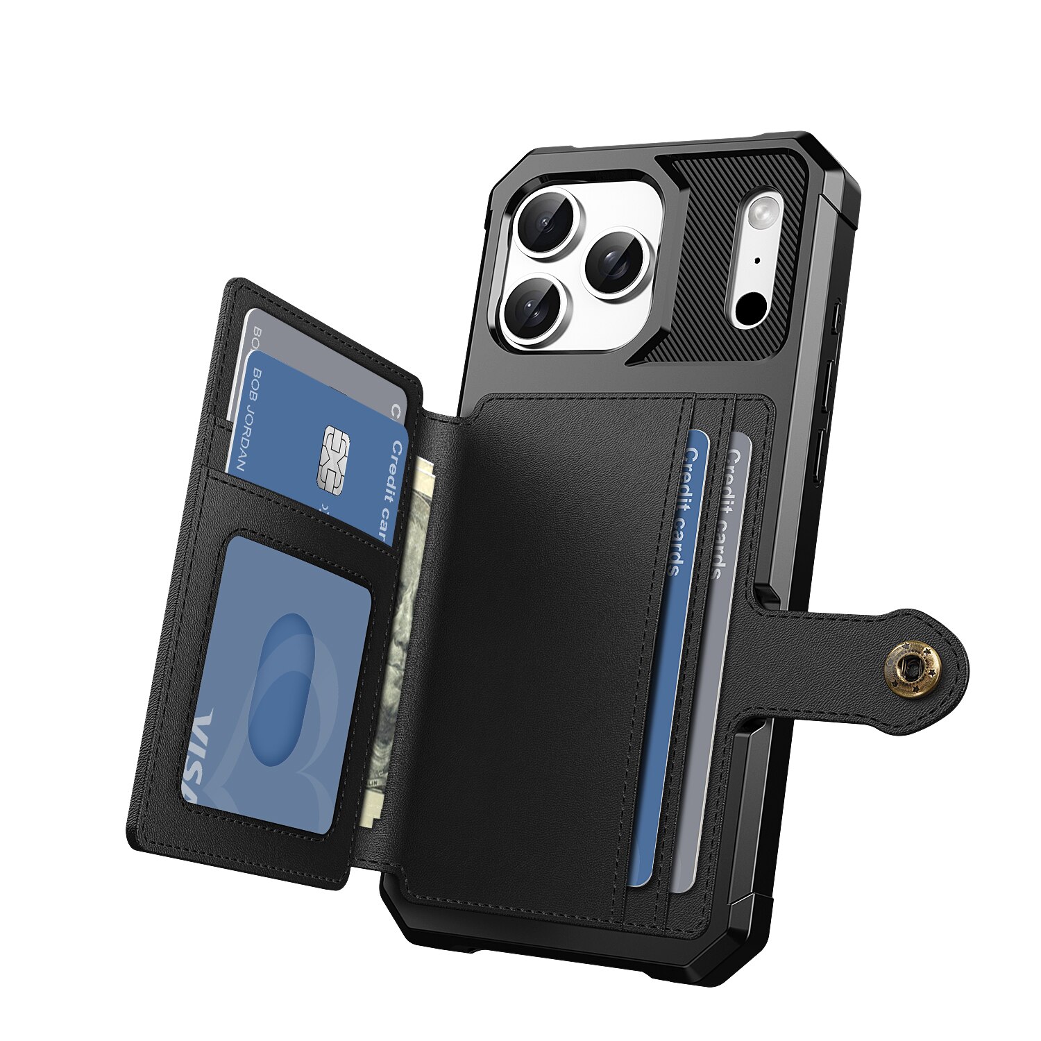 iPhone 17 Pro Tough Multi-slot Hülle Schwarz