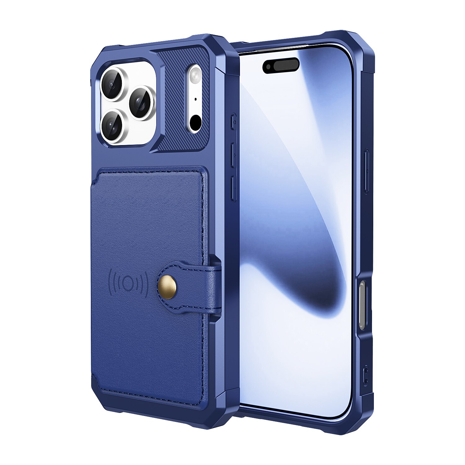iPhone 17 Pro Max Tough Multi-slot Hülle Blau