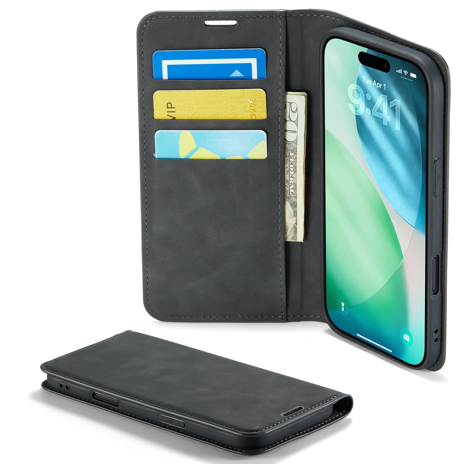 iPhone Air Slim Handytasche Schwarz