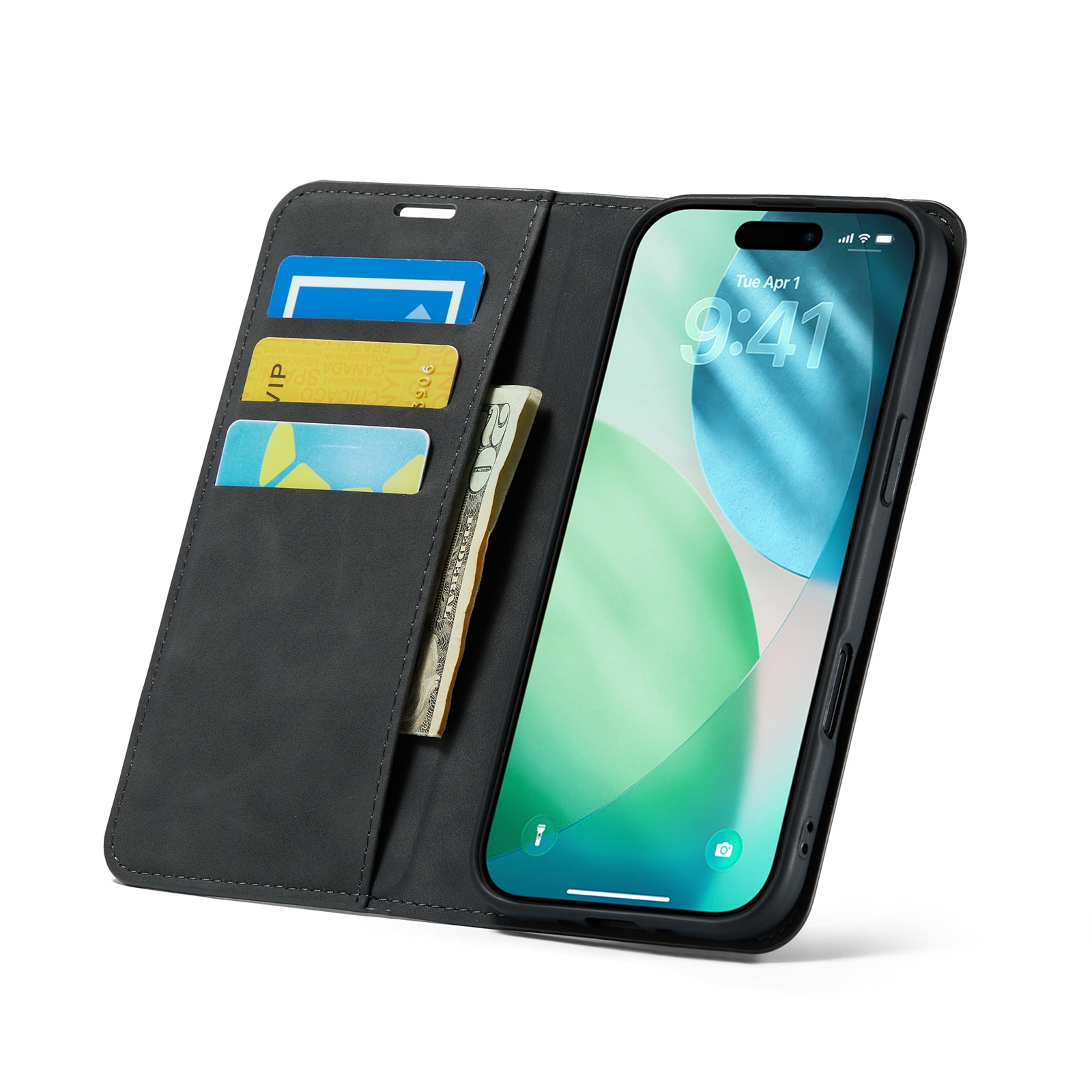 iPhone Air Slim Handytasche Schwarz