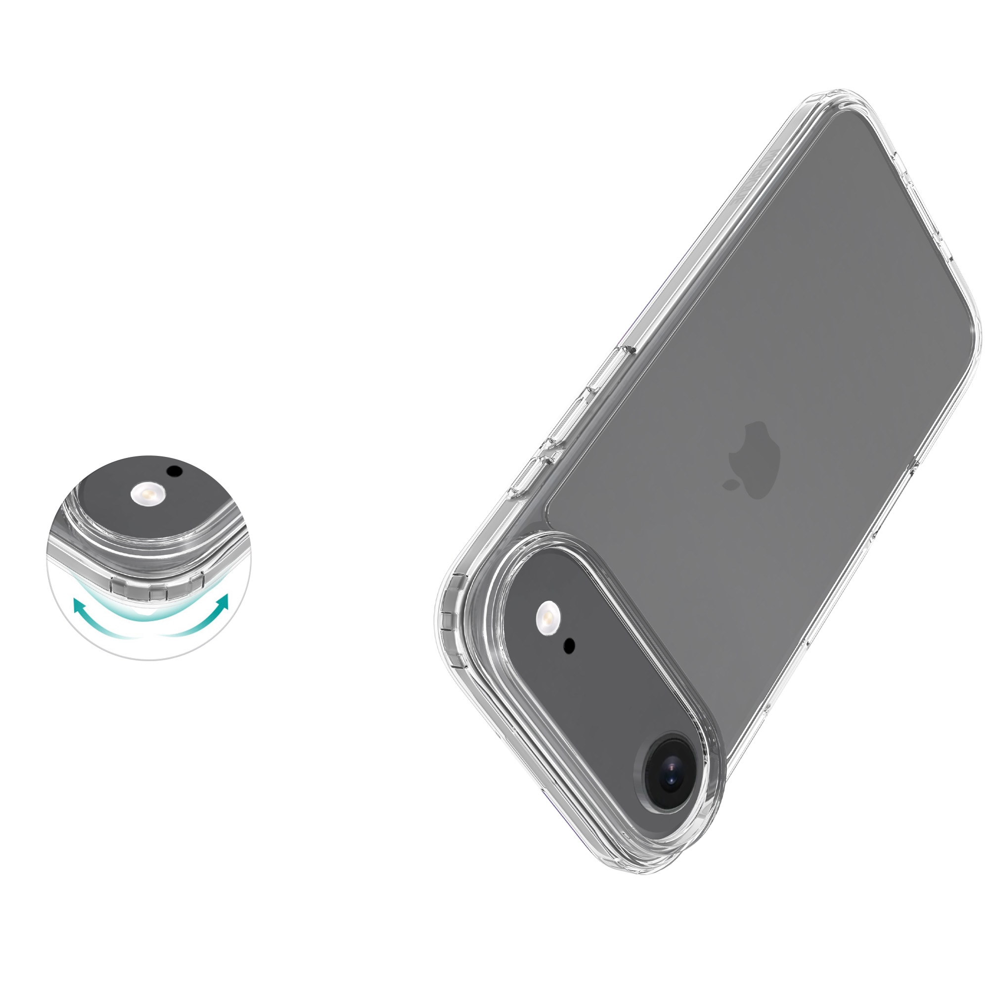 iPhone 17 Air Hybrid-Hülle Transparent