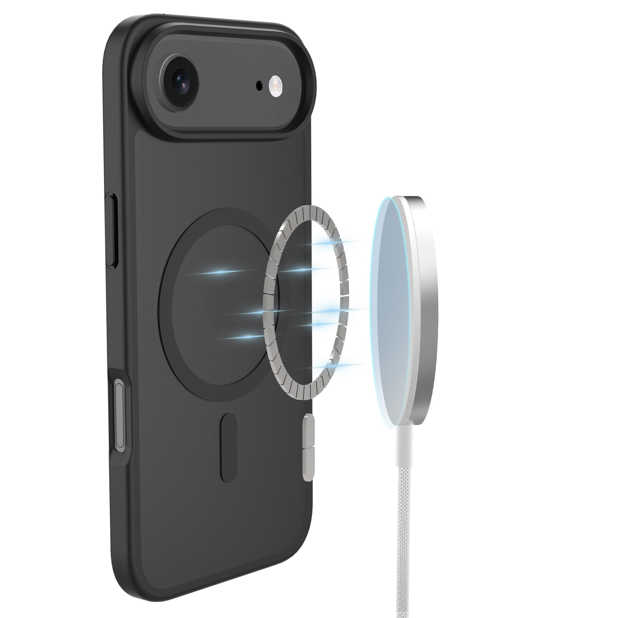 Magnetic Hybrid Hülle iPhone 17 Air Frosted Black