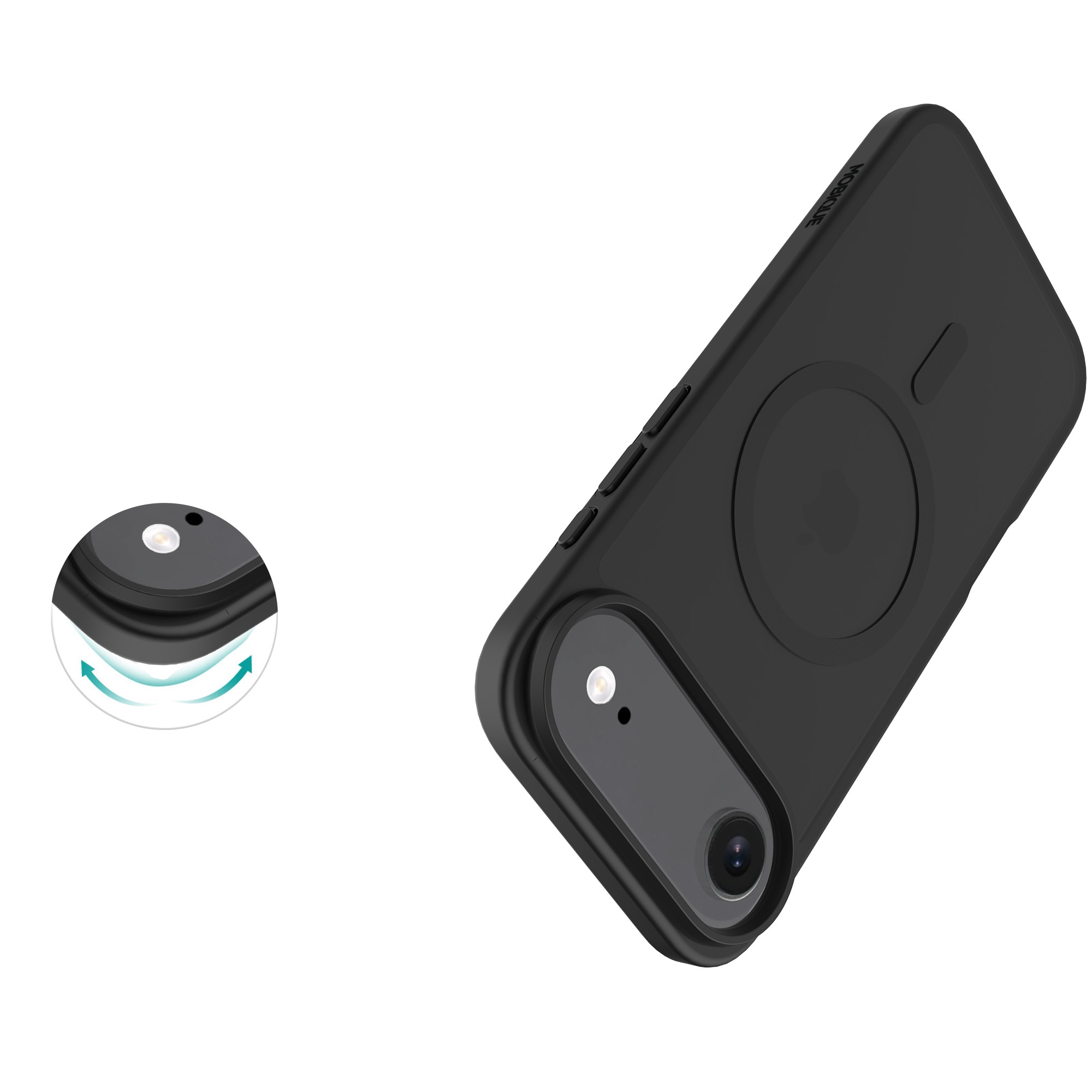 Magnetic Hybrid Hülle iPhone 17 Air Frosted Black