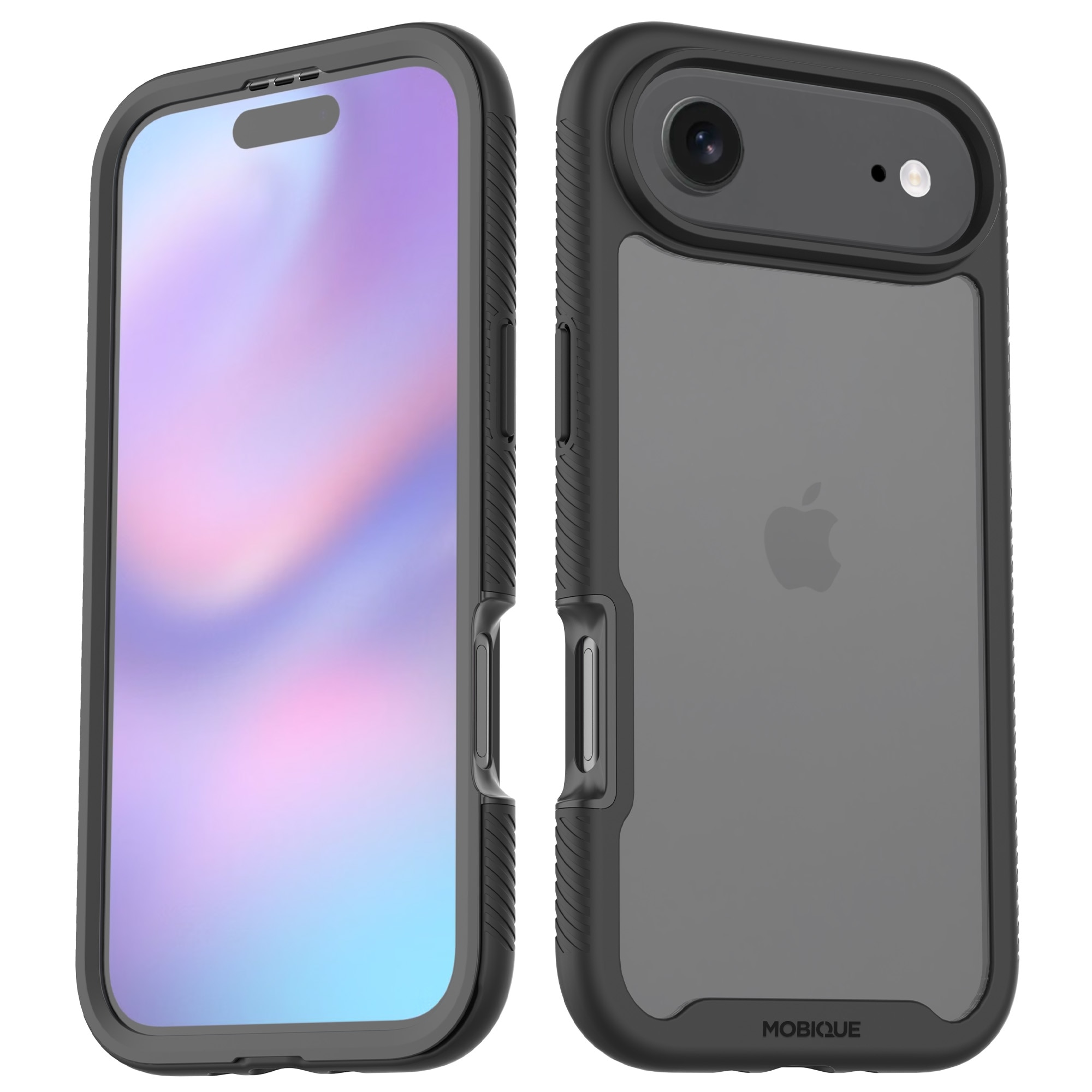 iPhone 17 Air Full Protection Case Schwarz/Durchsichtig