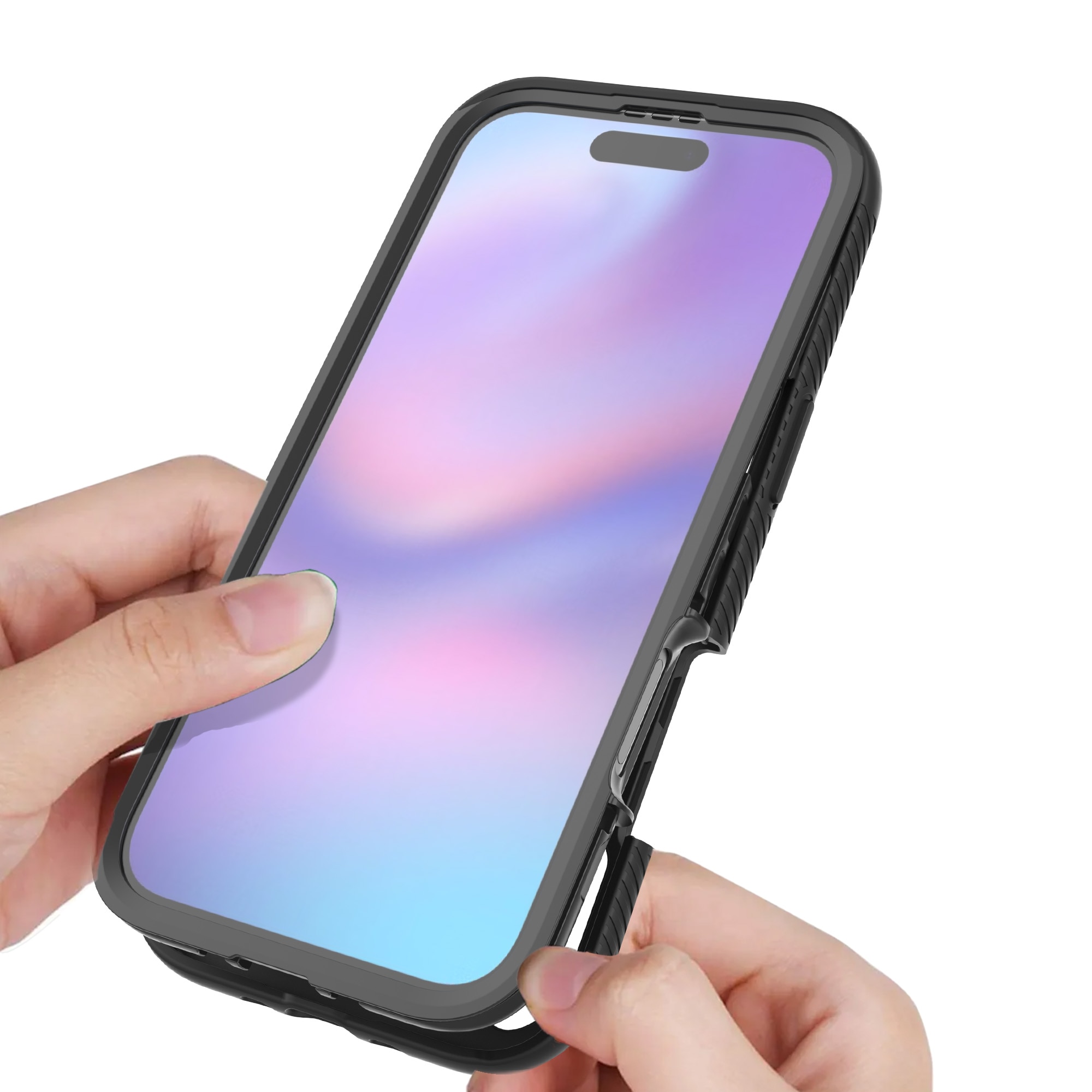 iPhone 17 Air Full Protection Case Schwarz/Durchsichtig