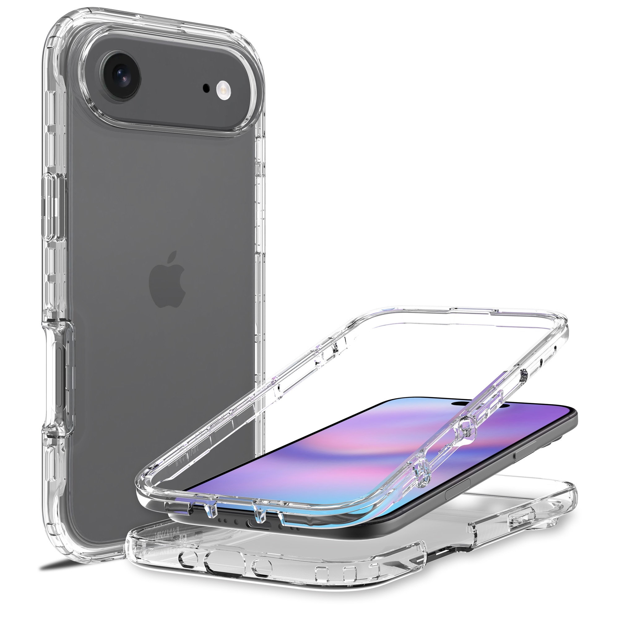 iPhone 17 Air Full Cover Hülle Transparent