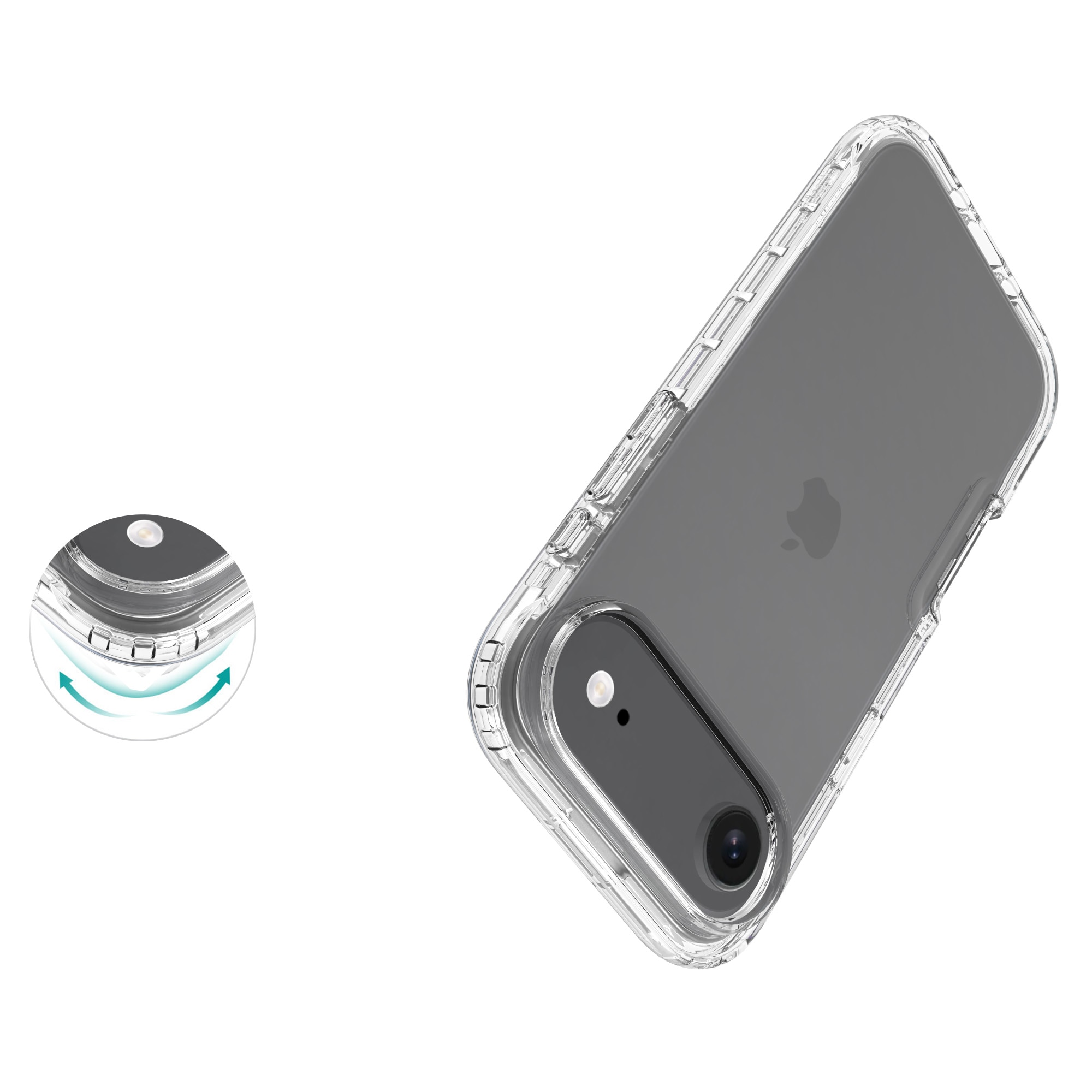iPhone 17 Air Full Cover Hülle Transparent