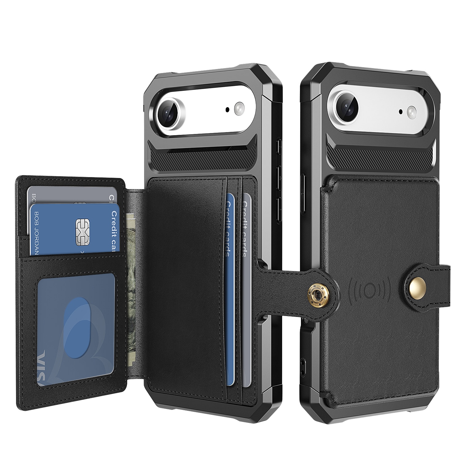 iPhone Air Tough Multi-slot Hülle Schwarz