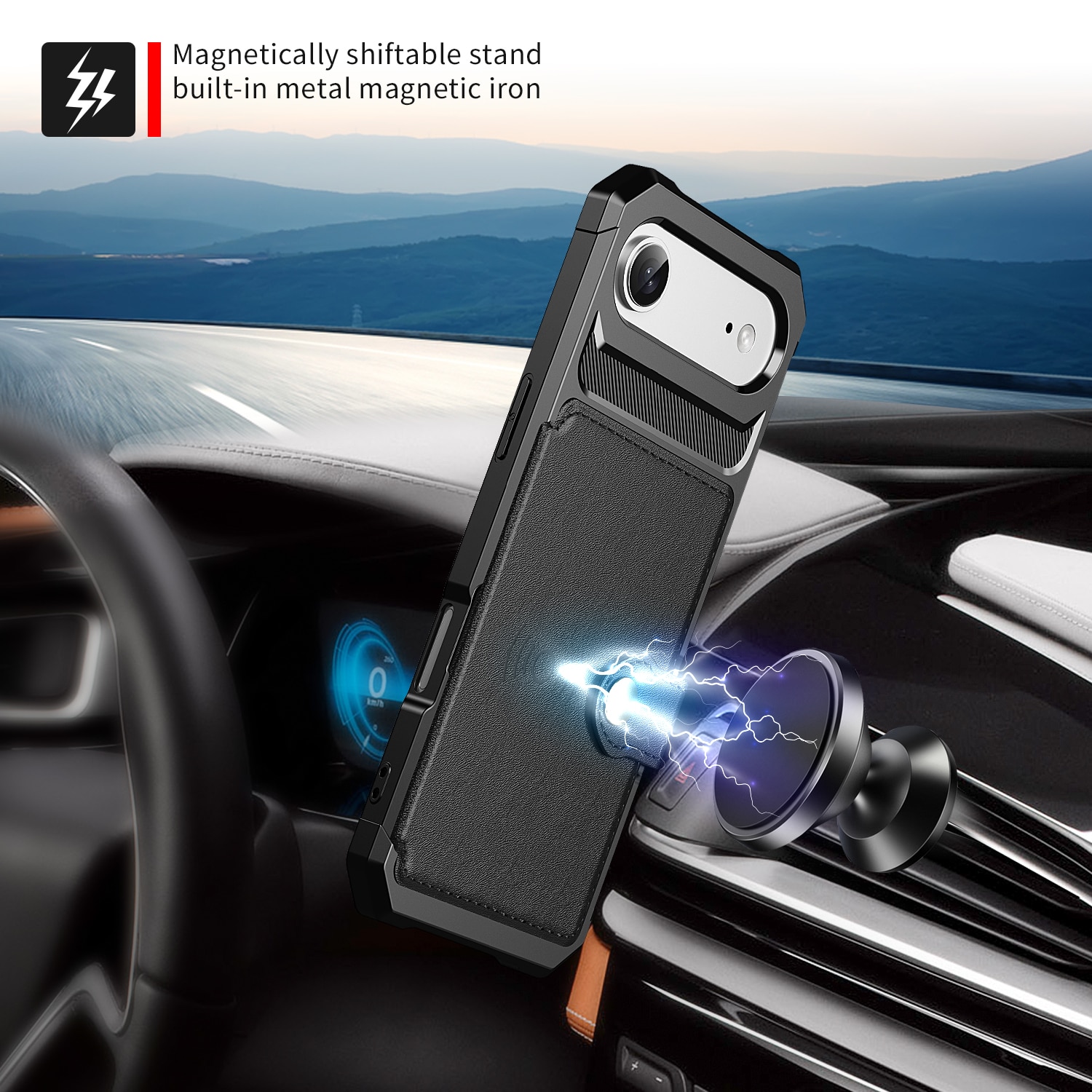 iPhone Air Tough Multi-slot Hülle Schwarz