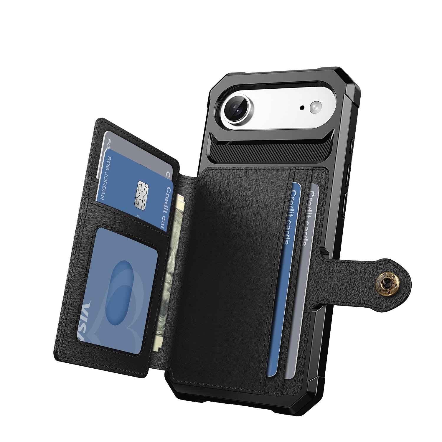 iPhone Air Tough Multi-slot Hülle Schwarz
