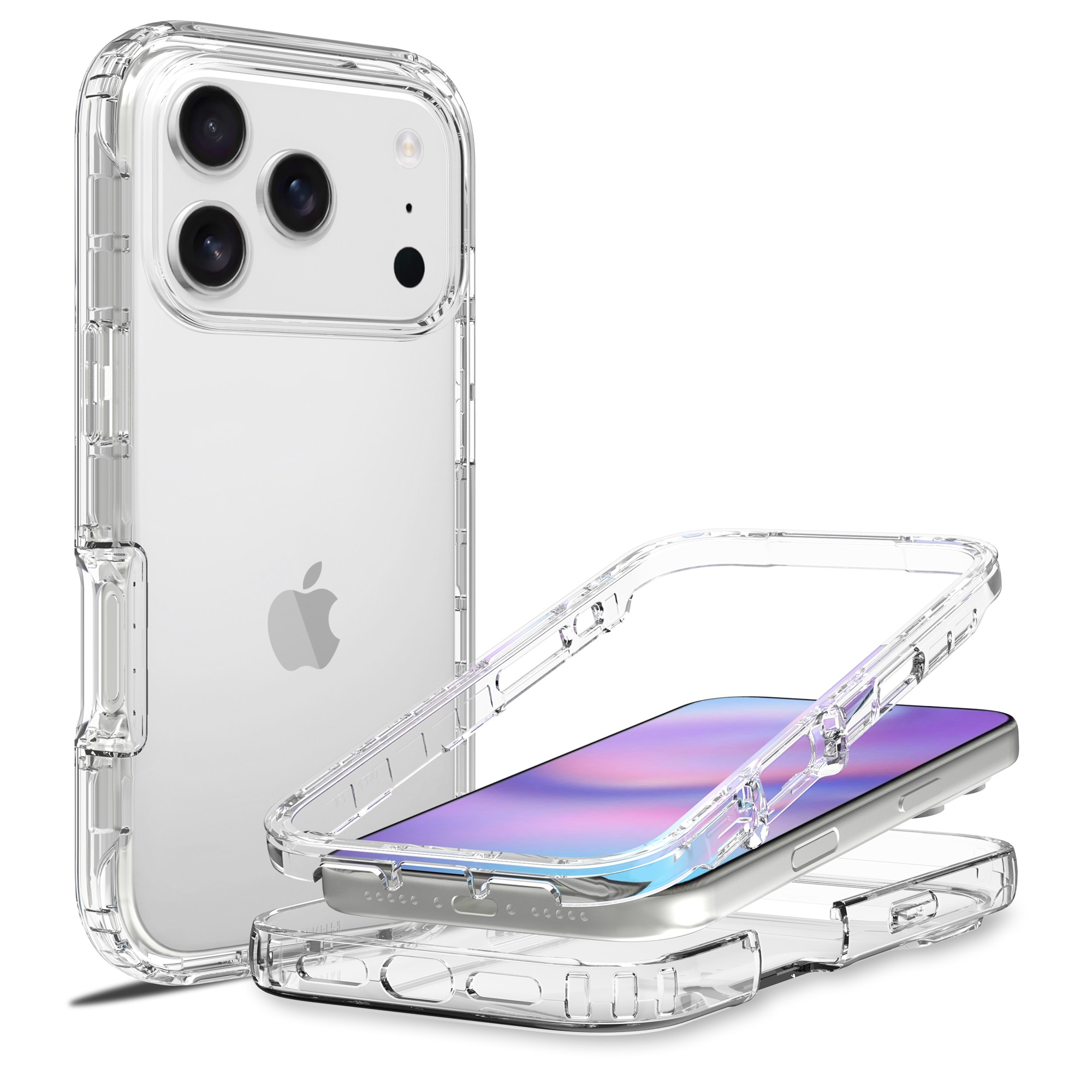iPhone 17 Pro Max Full Cover Hülle Transparent