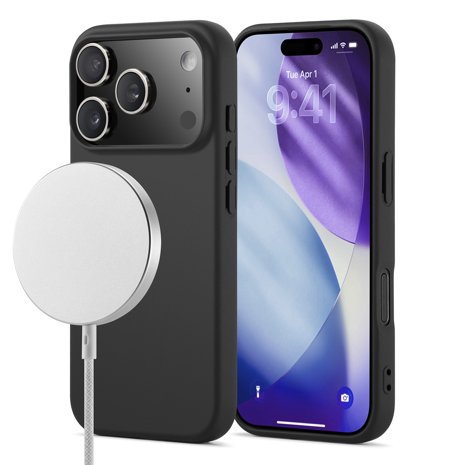 iPhone 17 Pro Max TPU-hülle MagSafe Schwarz