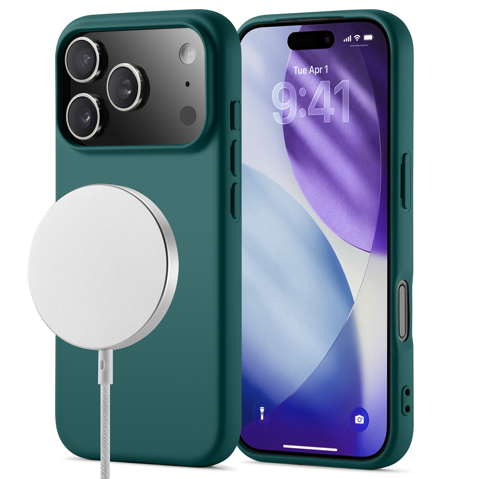 iPhone 17 Pro Max TPU-hülle MagSafe Dunkelgrün