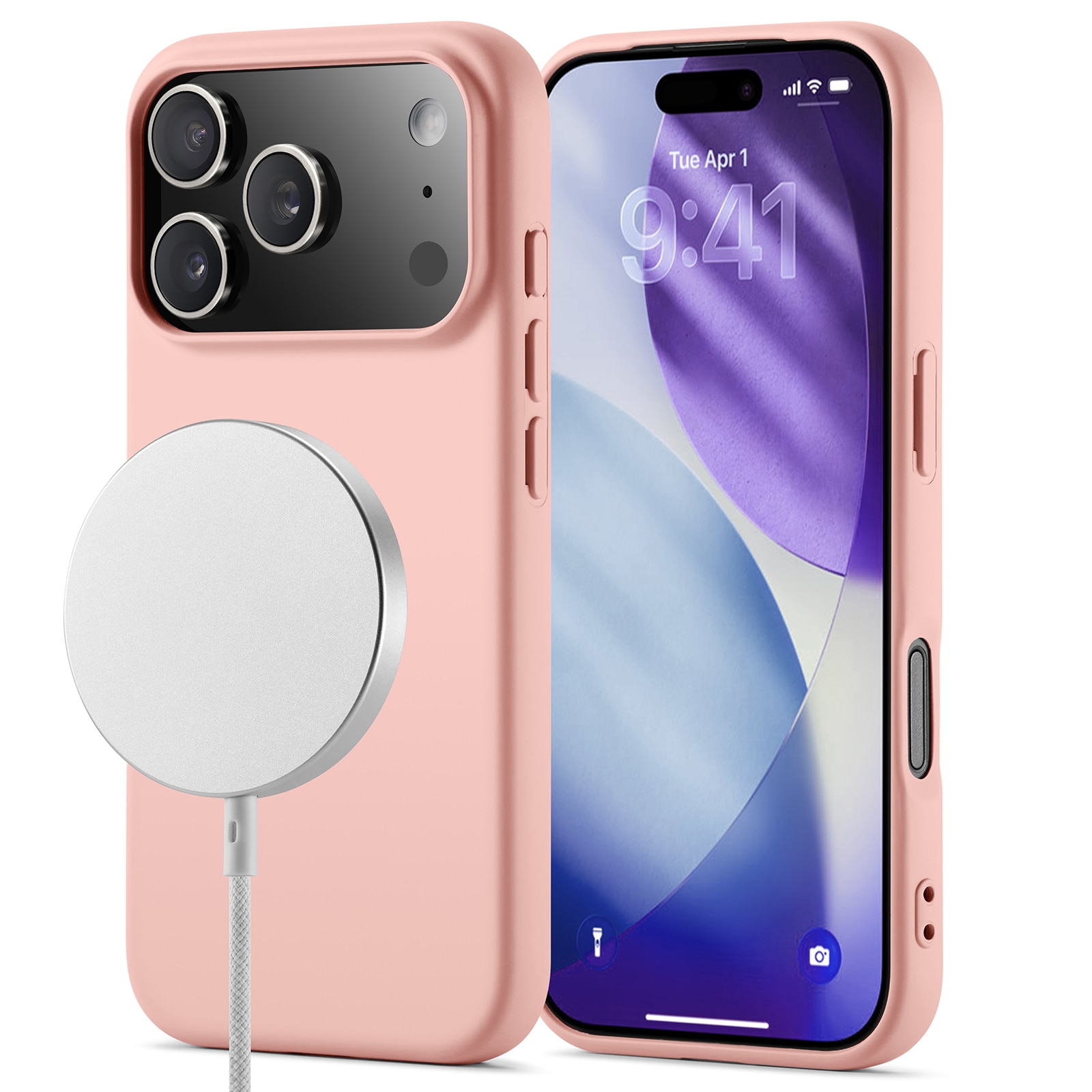 iPhone 17 Pro Max TPU-hülle MagSafe Rosa