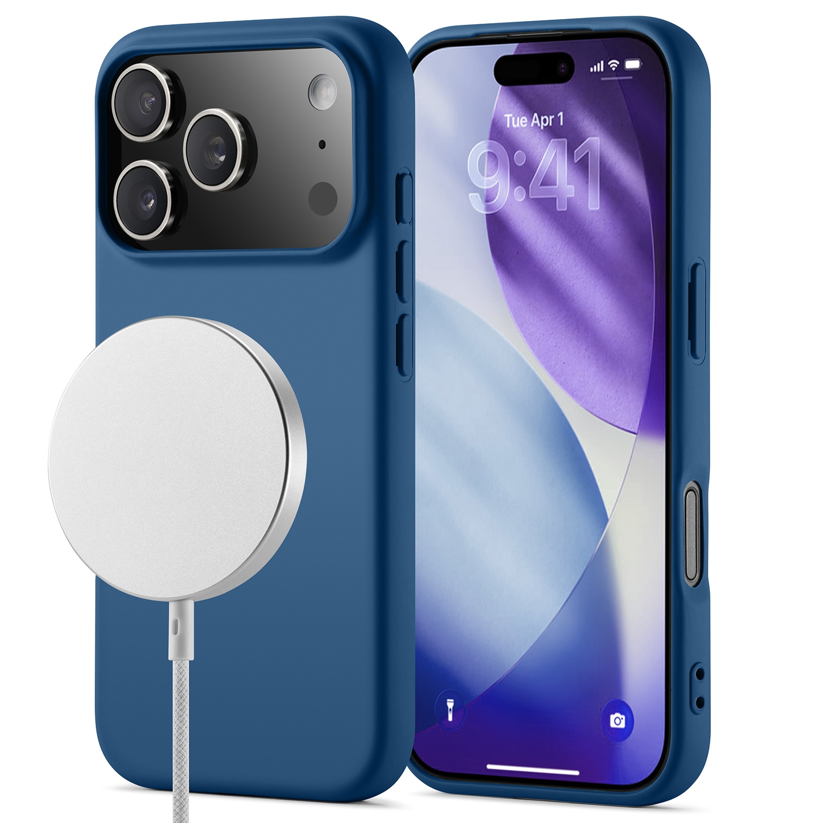 iPhone 17 Pro Max TPU-hülle MagSafe Dunkelblau