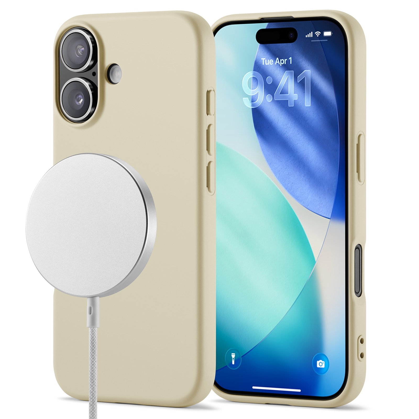 iPhone 17 TPU-hülle MagSafe Beige