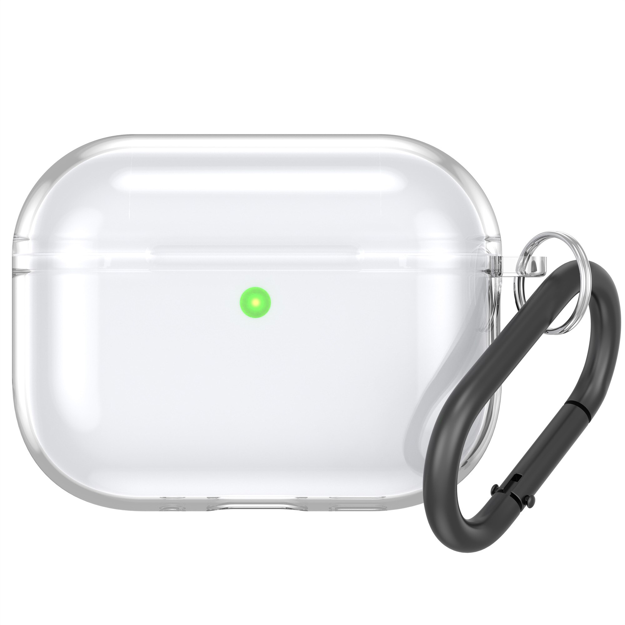 Apple AirPods Pro 3 Hülle TPU mit Karabiner-Ring transparent