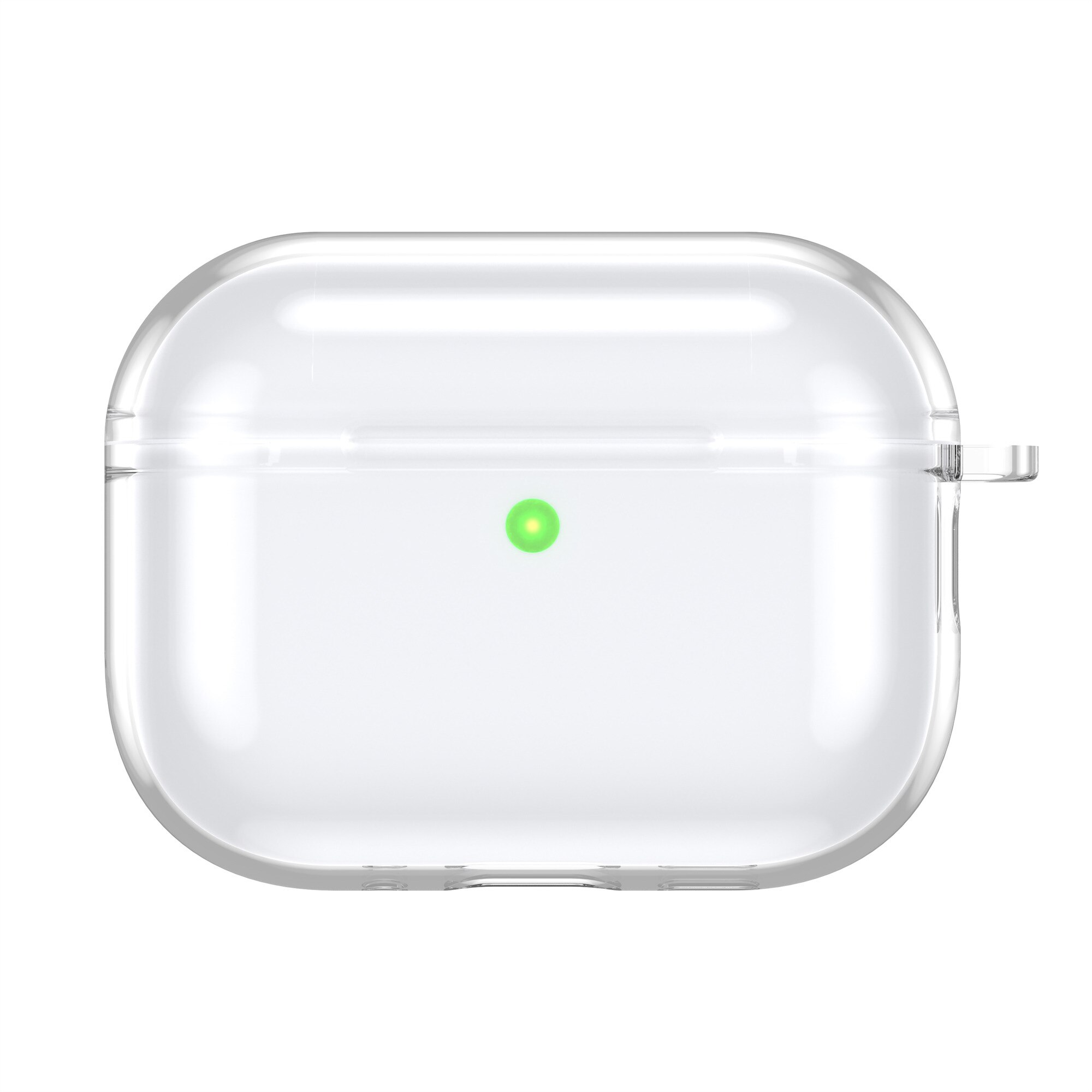 Apple AirPods Pro 3 Hülle TPU mit Karabiner-Ring transparent