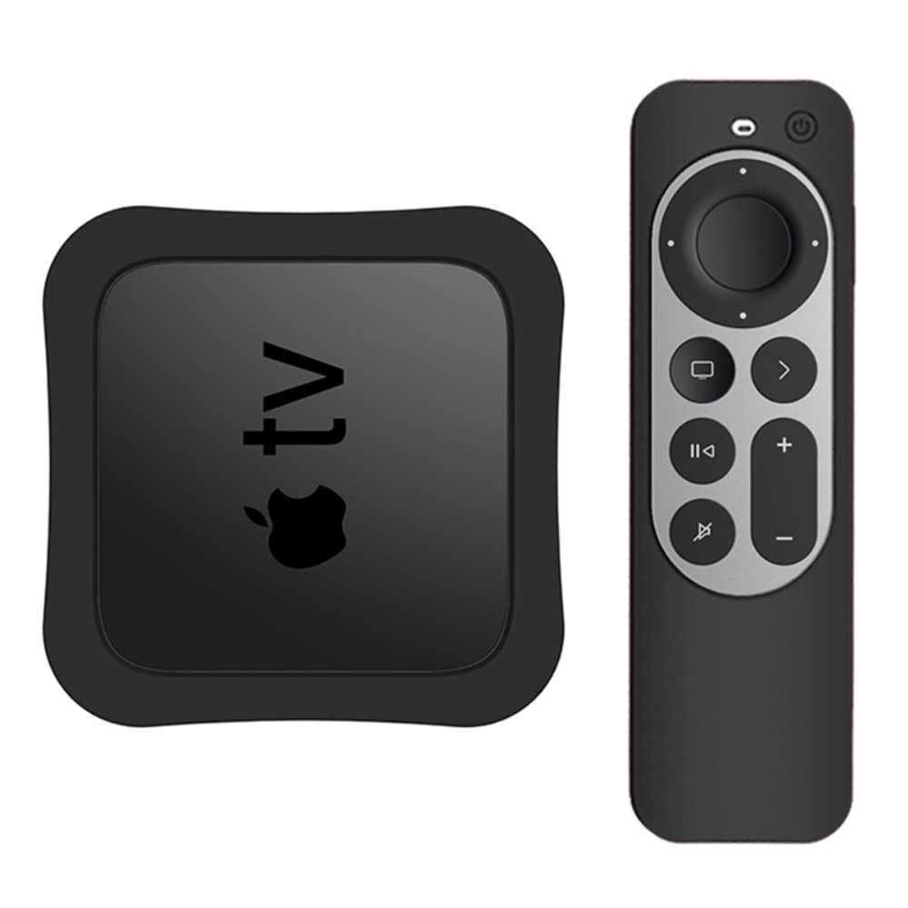 Apple TV 4K 2021 Box+Fernbedienung Silikonhülle Schwarz