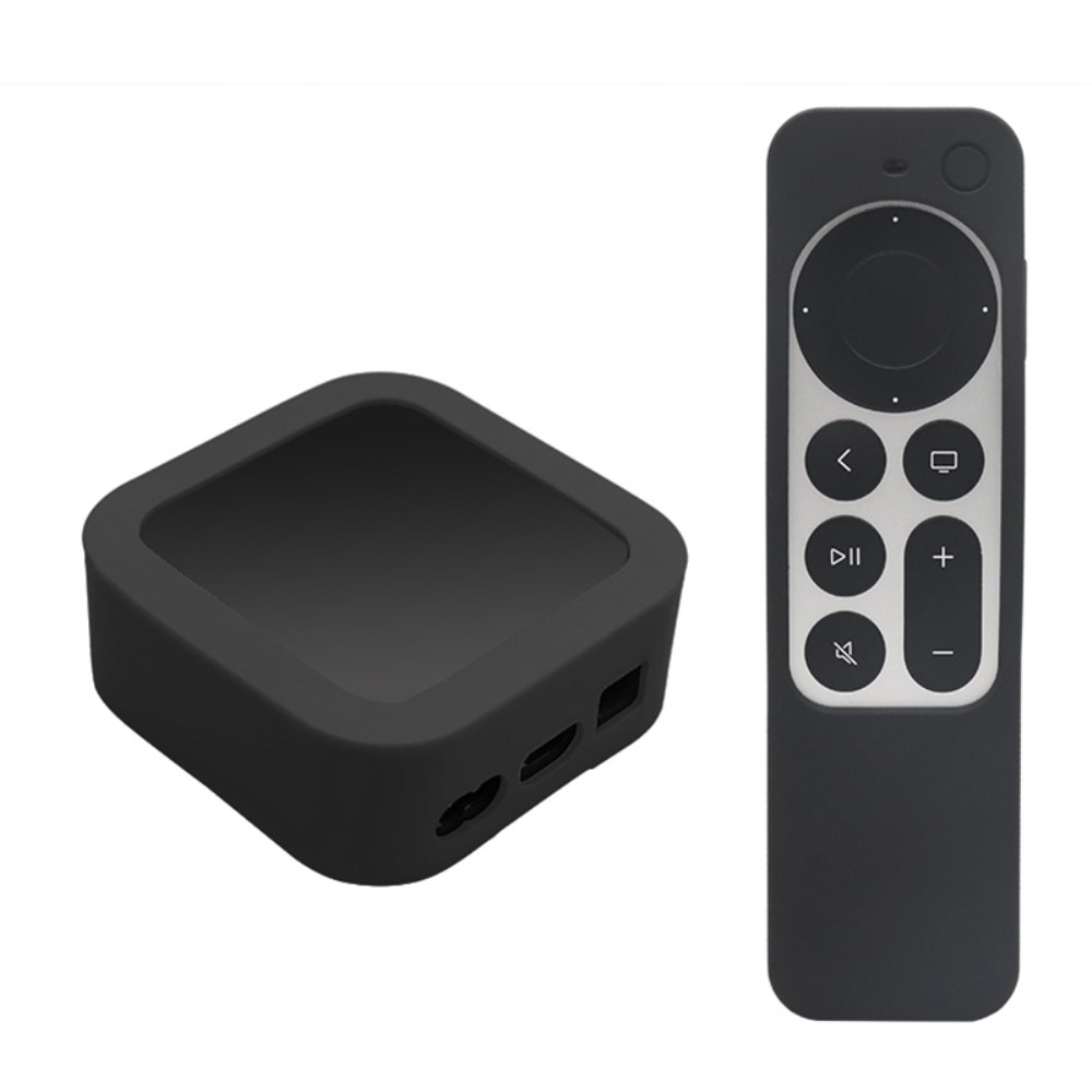 Apple TV 4K 2021/Apple TV Remote (gen 2) Silikonhülle Schwarz
