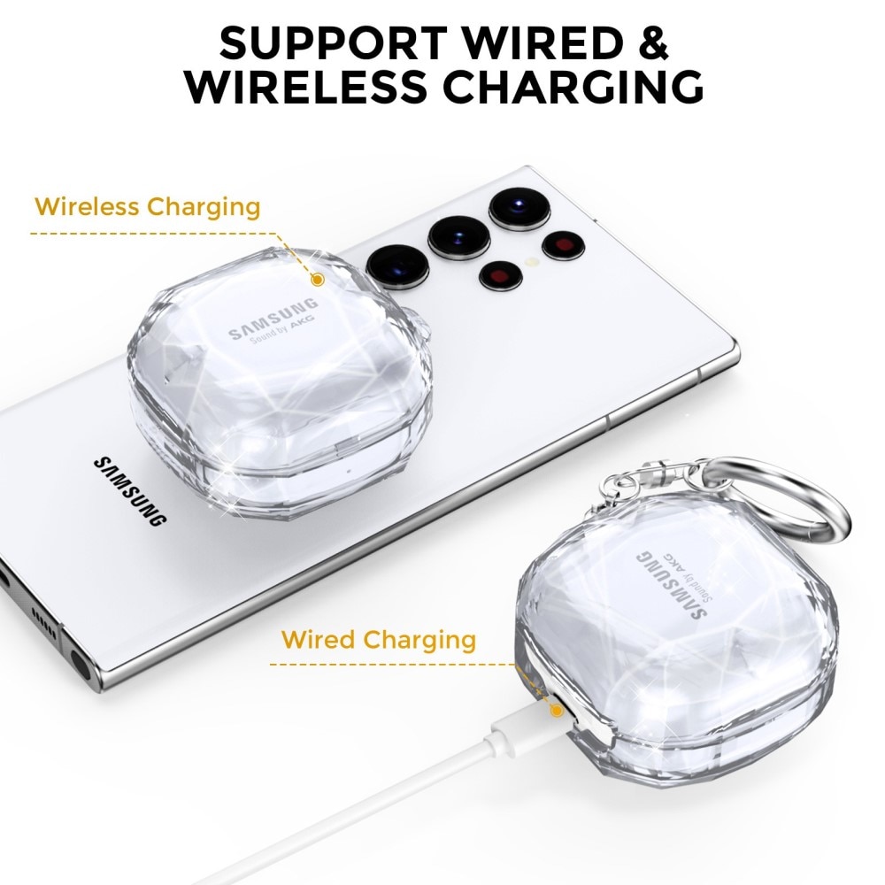 Diamond Case Samsung Galaxy Buds FE Transparent