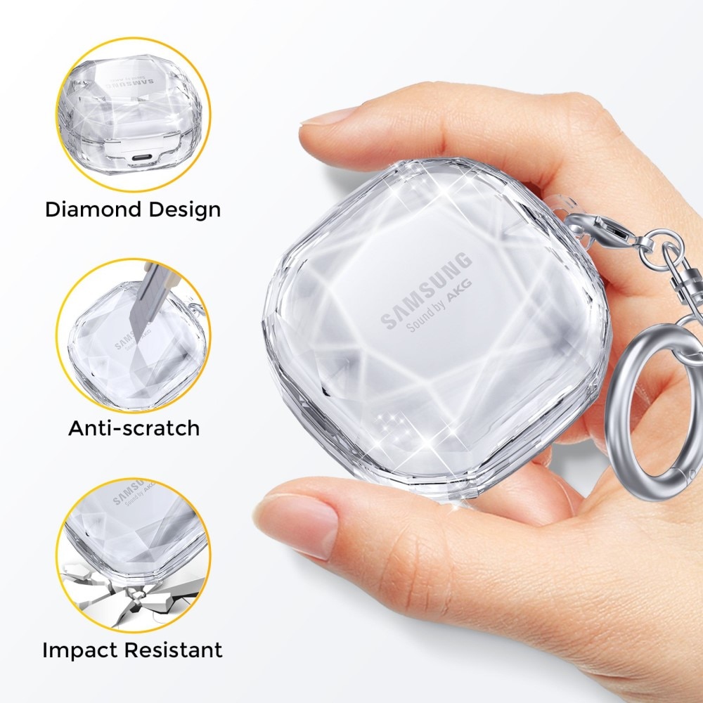 Diamond Case Samsung Galaxy Buds 2/2 Pro/Live/Pro Transparent