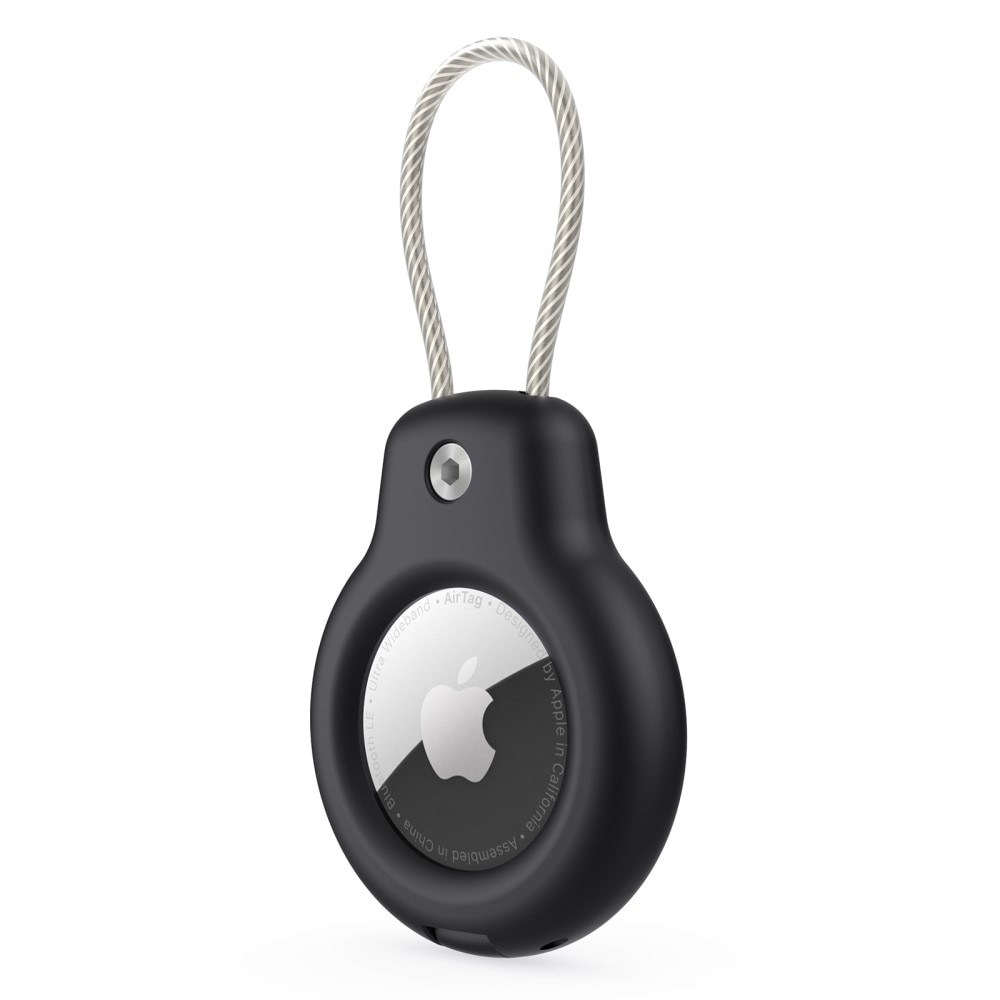 Apple AirTag Hartschale mit Draht schwarz