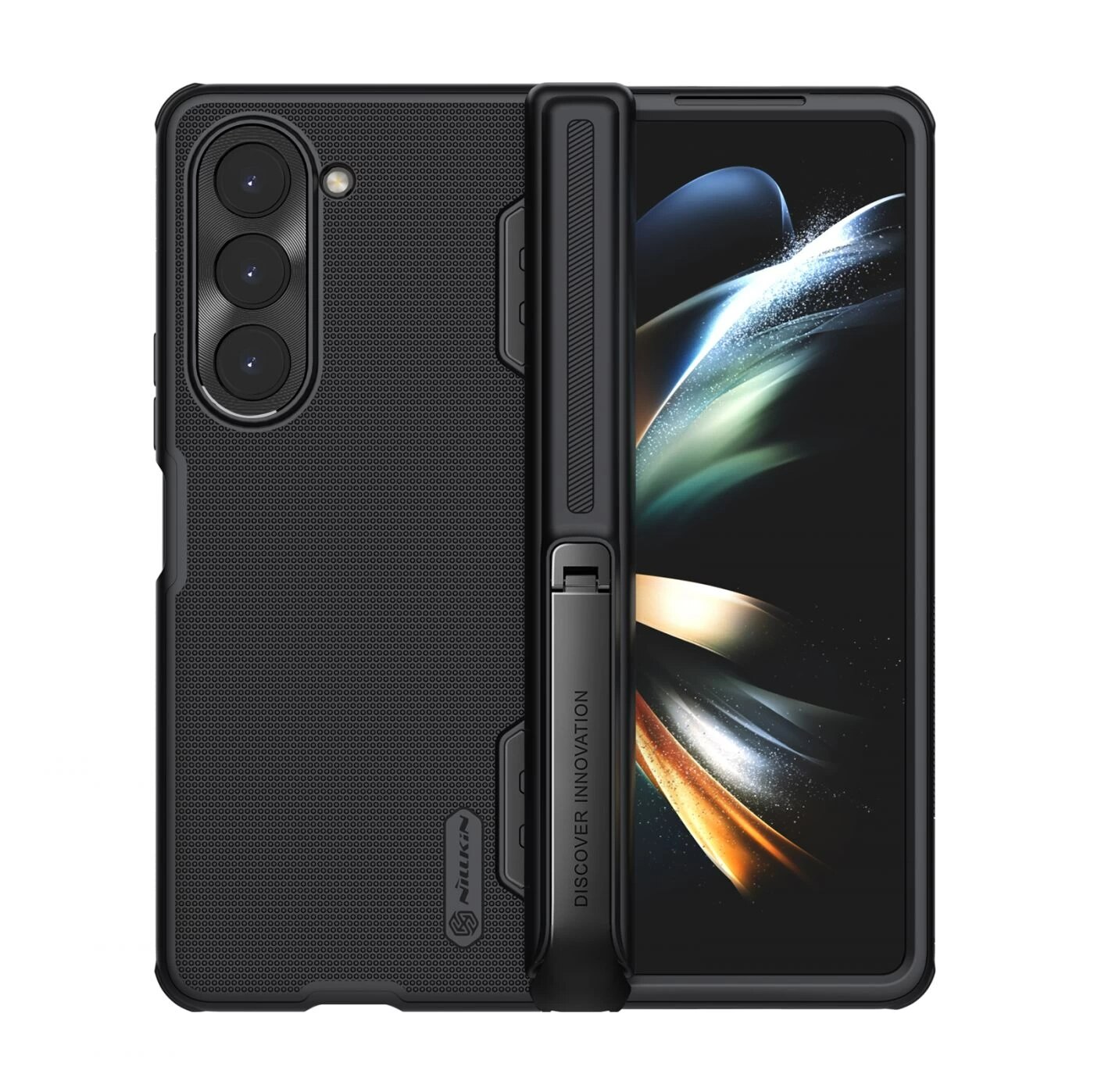 Super Frosted Shield Fold with Kickstand Samsung Galaxy Z Fold 5 schwarz