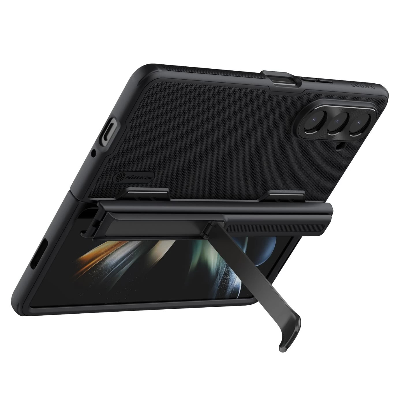 Super Frosted Shield Fold with Kickstand Samsung Galaxy Z Fold 5 schwarz