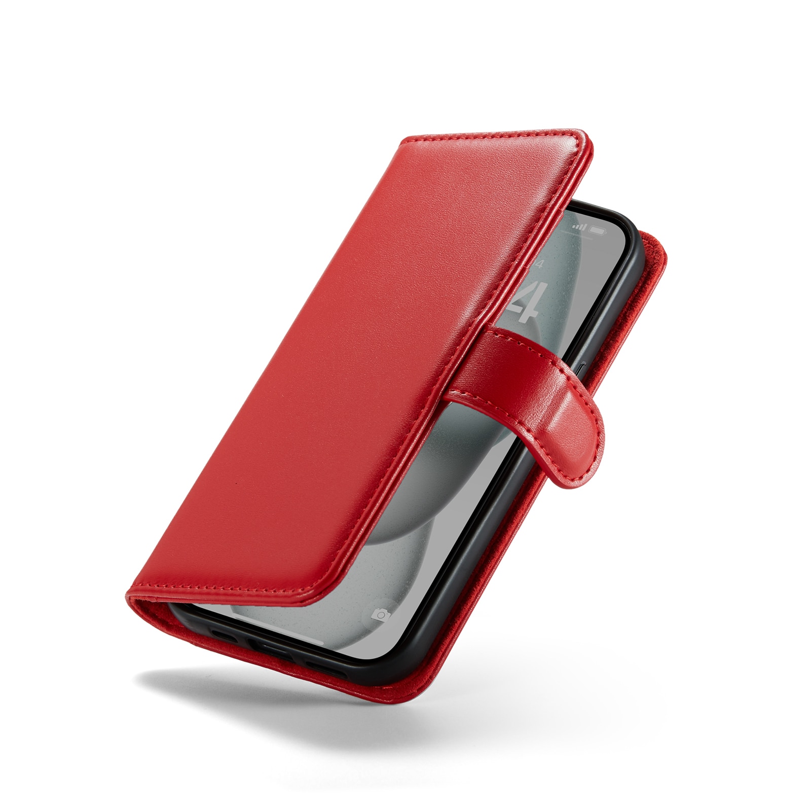 iPhone 13 Echtlederhülle Rot