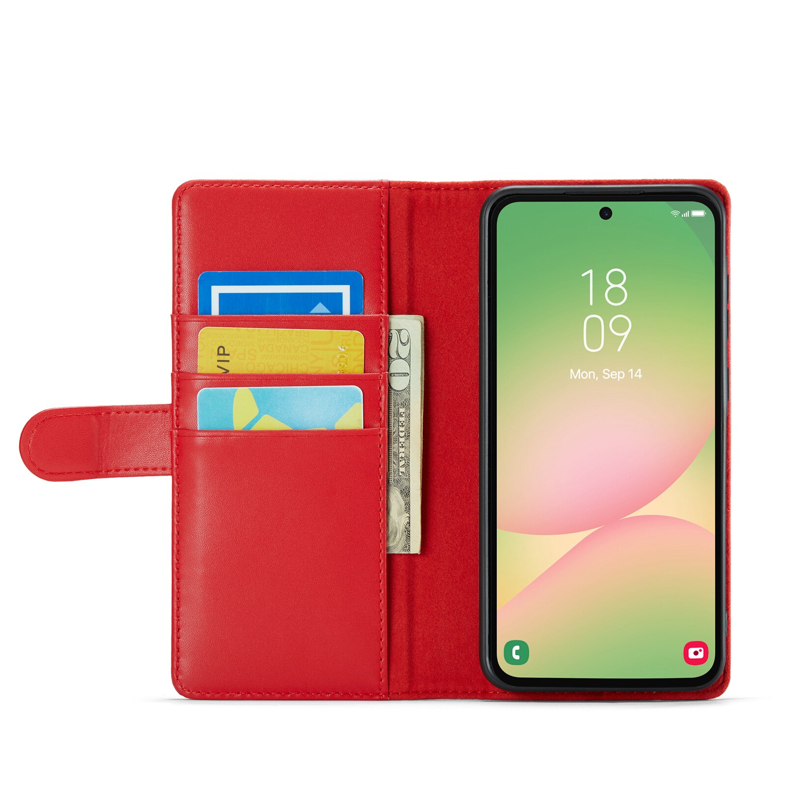 Samsung Galaxy A56 Echtlederhülle Rot