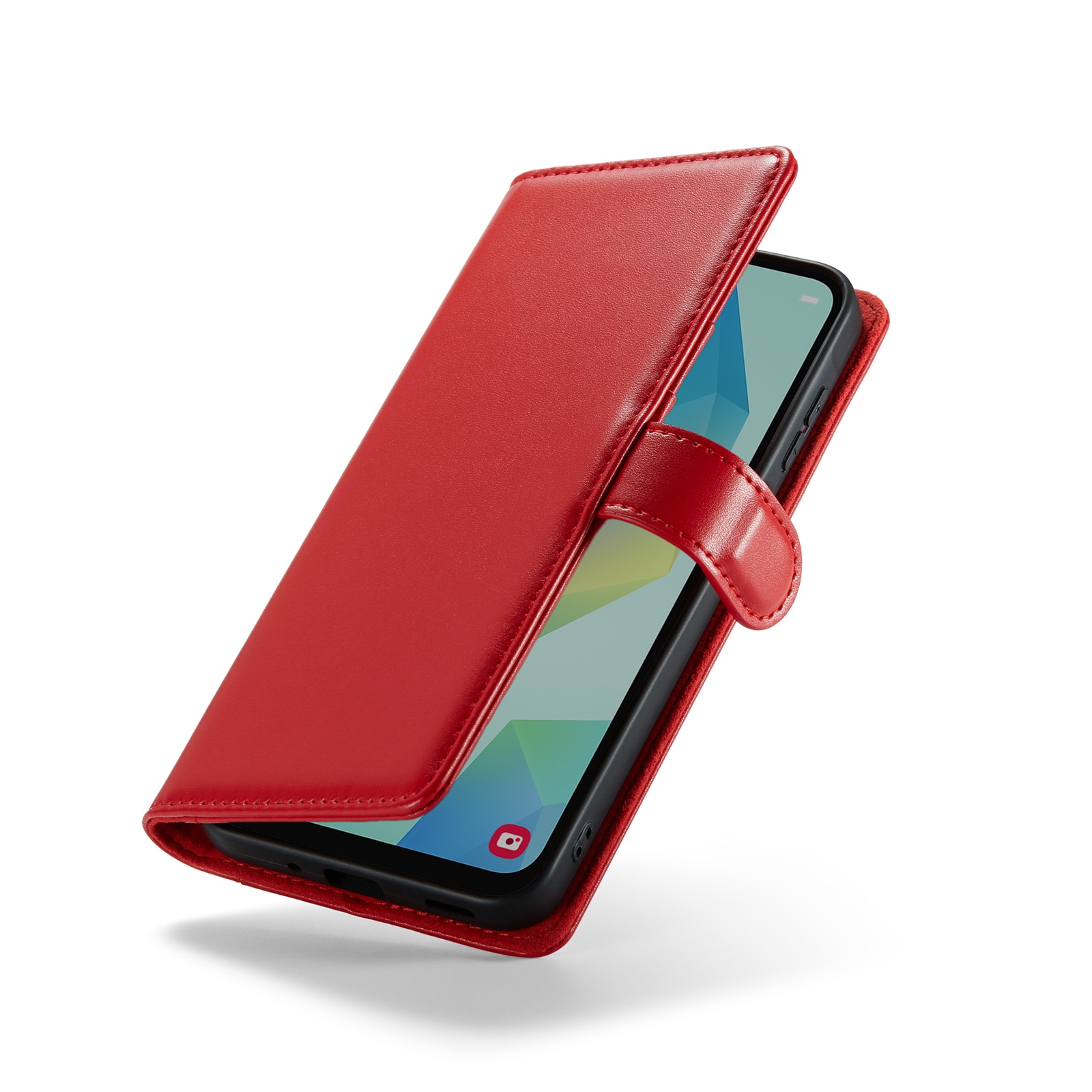 Samsung Galaxy A16 Echtlederhülle Rot