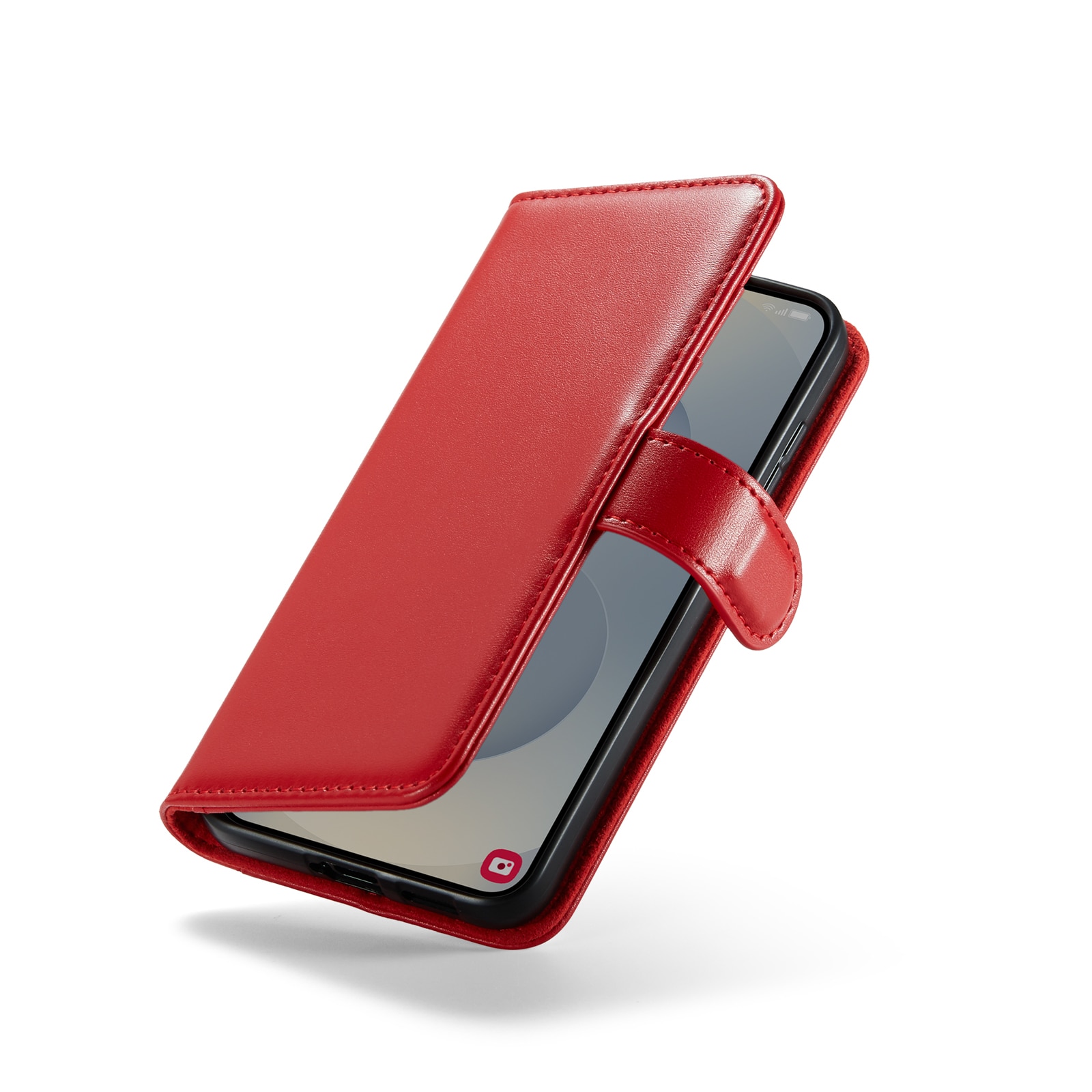 Samsung Galaxy S25 Echtlederhülle Rot