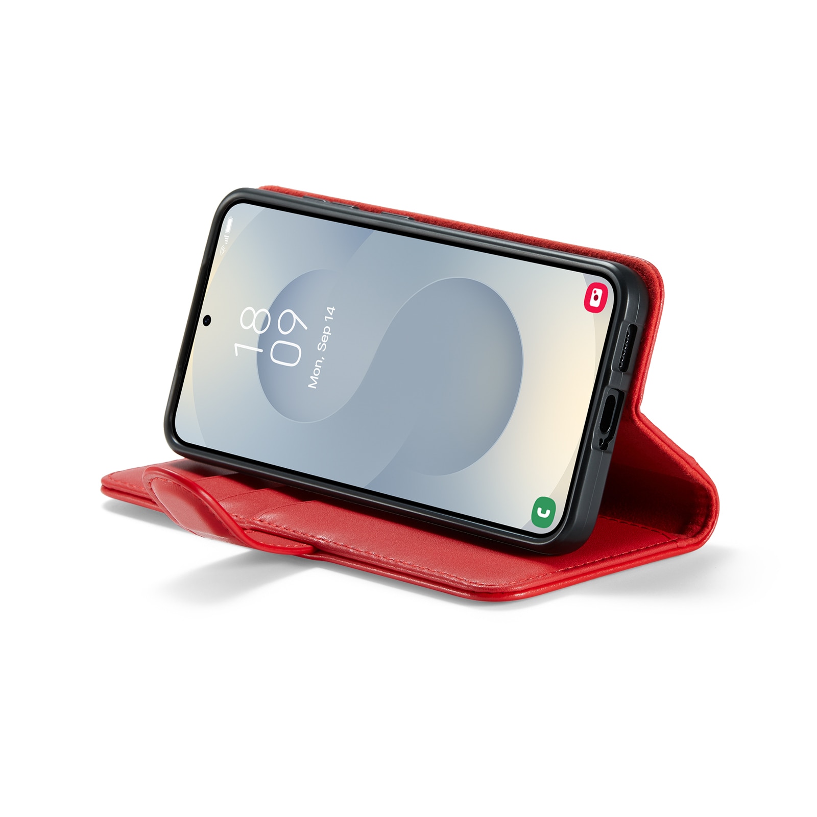 Samsung Galaxy S25 Echtlederhülle Rot