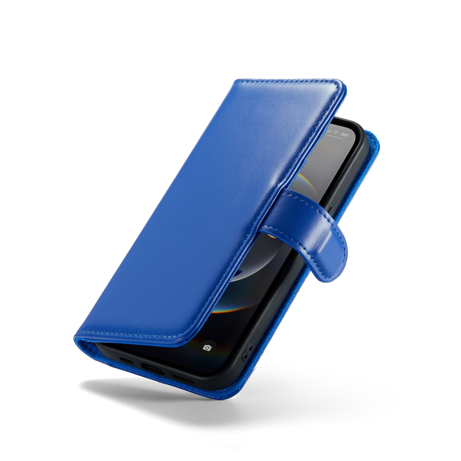 iPhone 12/iPhone 12 Pro Echtlederhülle Blau