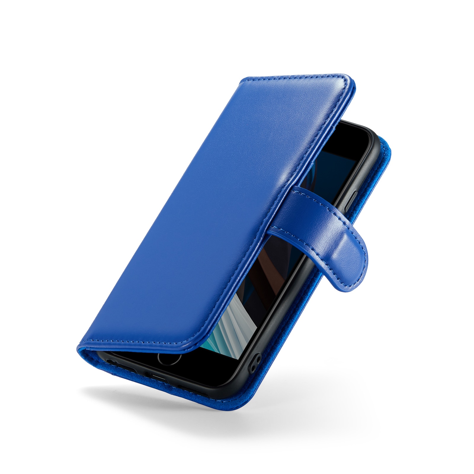 iPhone SE 2020 Echtlederhülle Blau