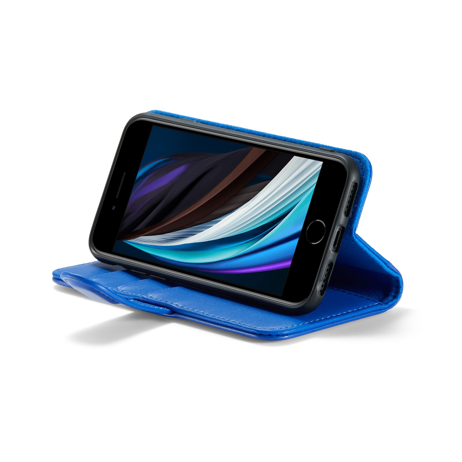 iPhone SE 2020 Echtlederhülle Blau