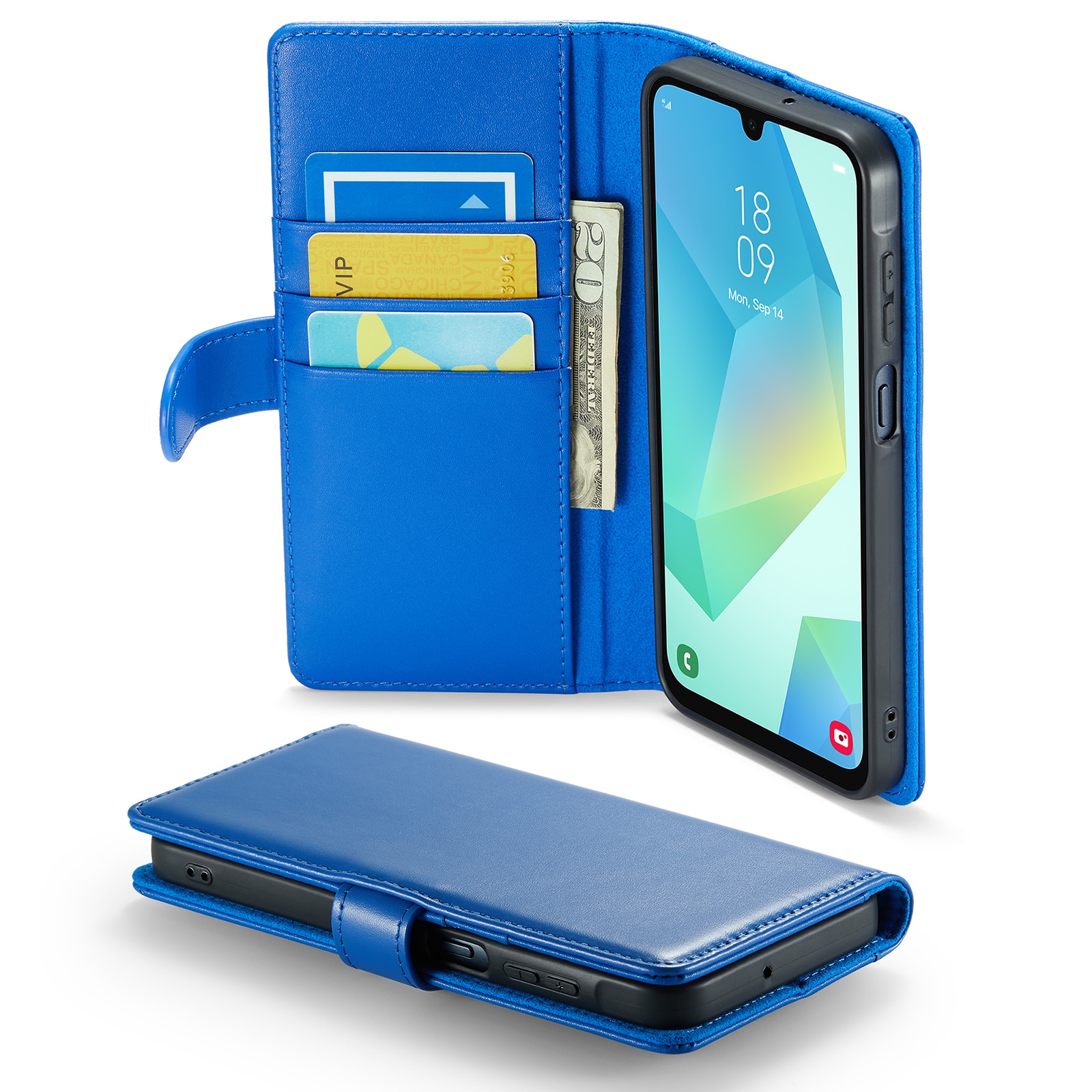 Samsung Galaxy A16 Echtlederhülle Blau