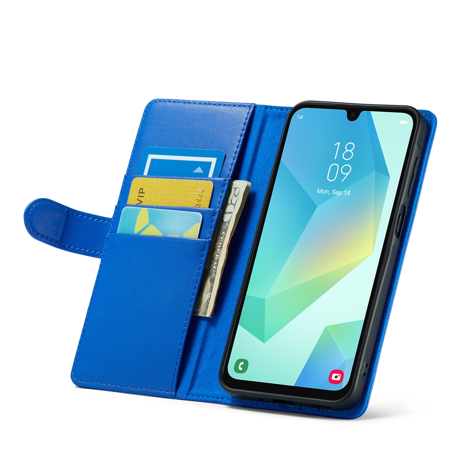 Samsung Galaxy A16 Echtlederhülle Blau