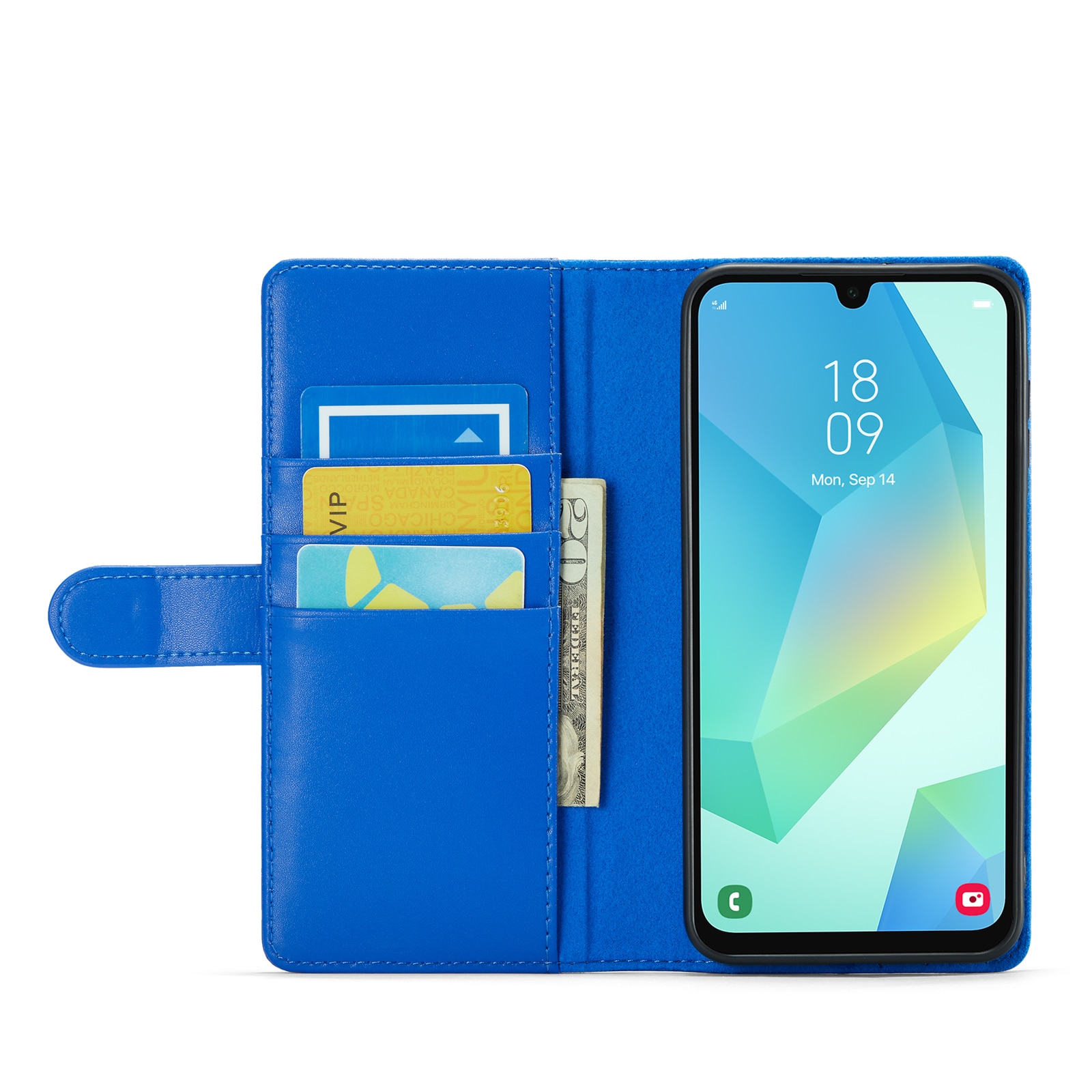 Samsung Galaxy A16 Echtlederhülle Blau