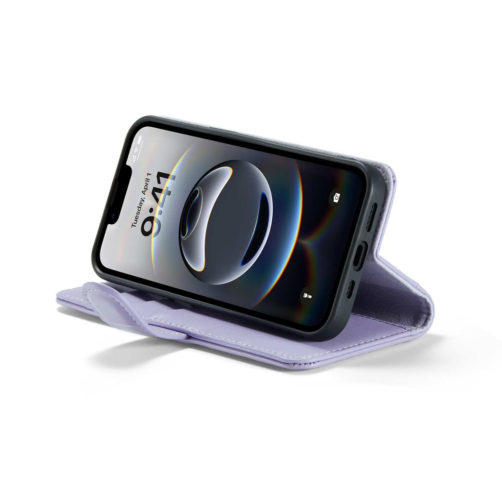 iPhone 12/iPhone 12 Pro Echtlederhülle Lila